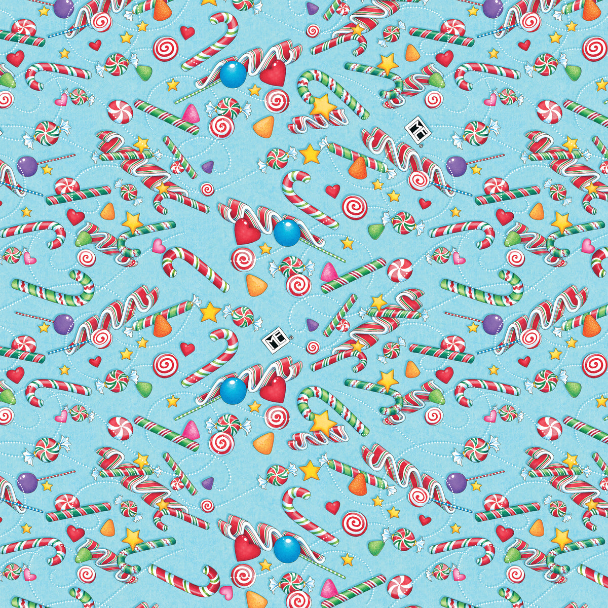 Snow Day | Candy Dice - Ice Blue by Mary Engelbreit for FreeSpirit | PWMY039.ICEBLUE