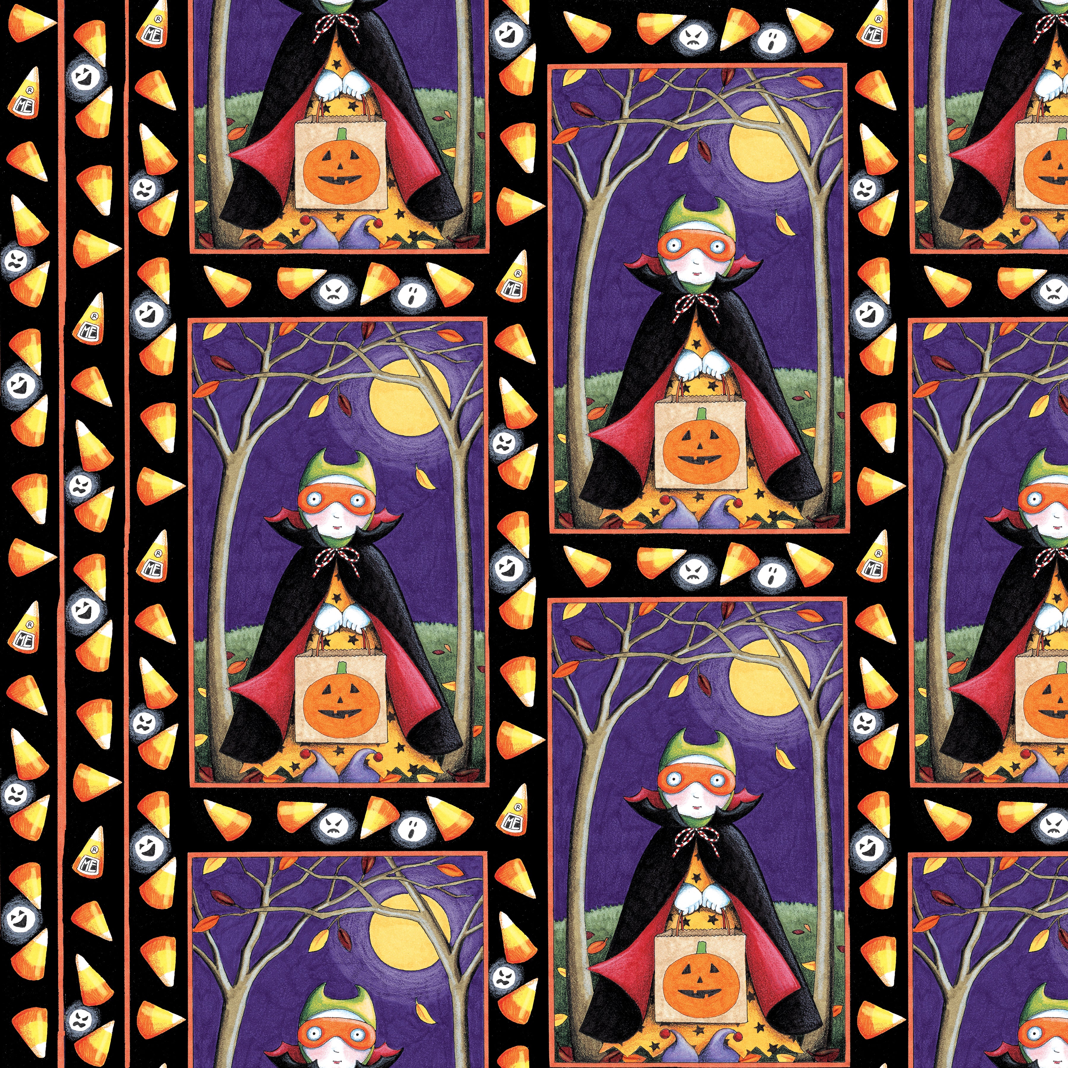 Moonlit Mischief | Halloween Trickster - Multi by Mary Engelbreit for FreeSpirit | PWMY055.MULTI