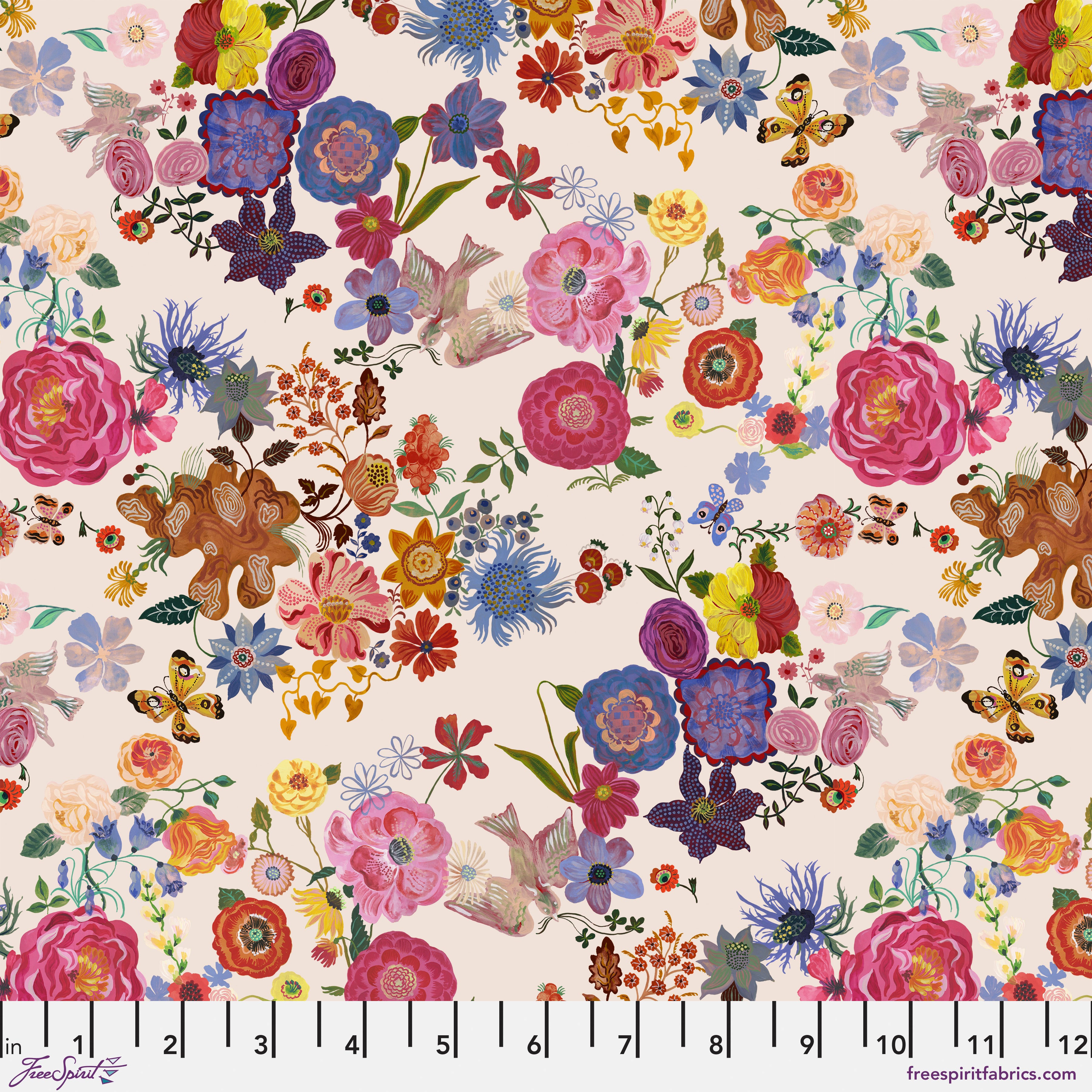 Pastoral Symphony | Folk Dream - Peach by Nathalie Lété for FreeSpirit | PWNL051.PEACH