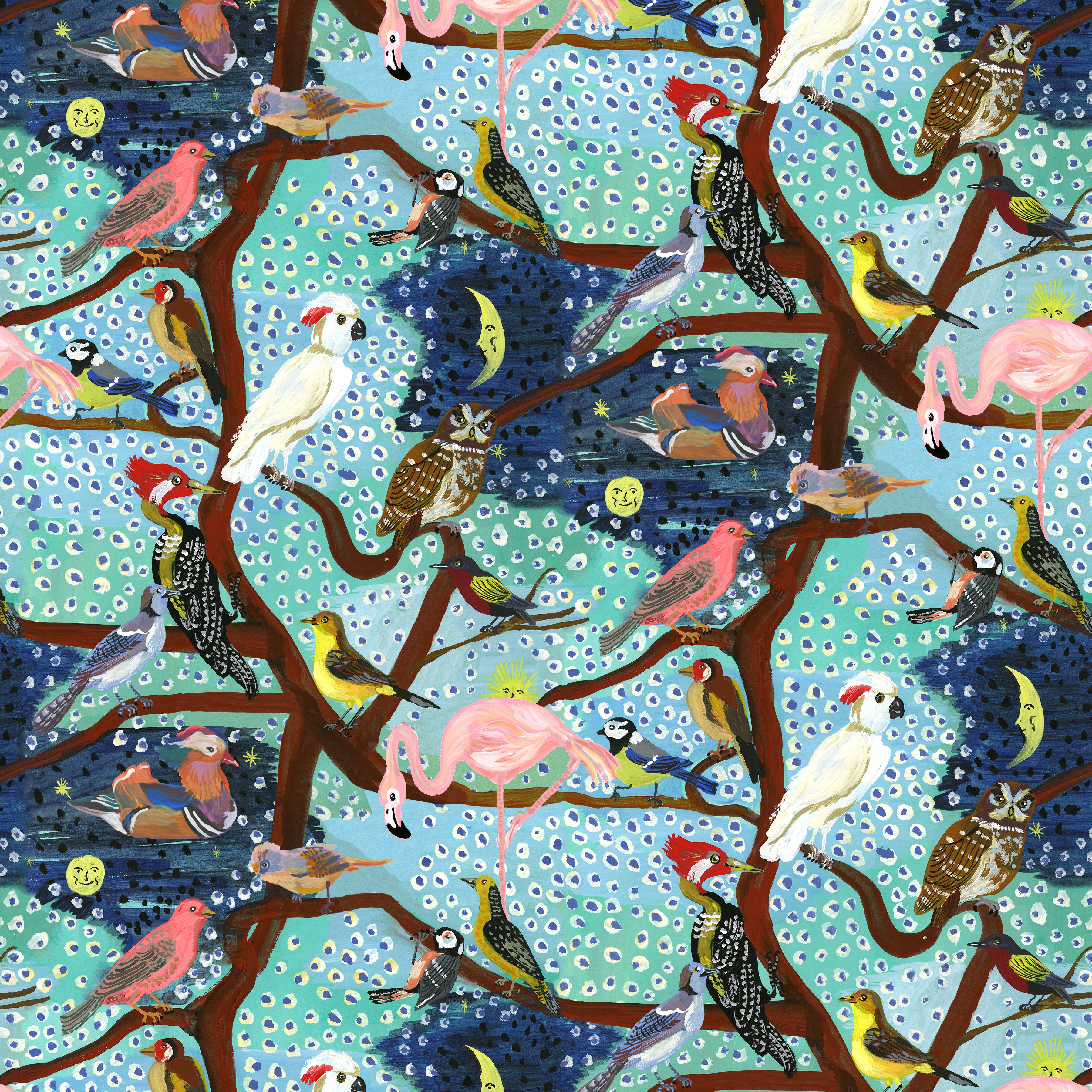 Pastoral Symphony | The Birds Tree - Aurore by Nathalie Lété for FreeSpirit | PWNL057.AURORE