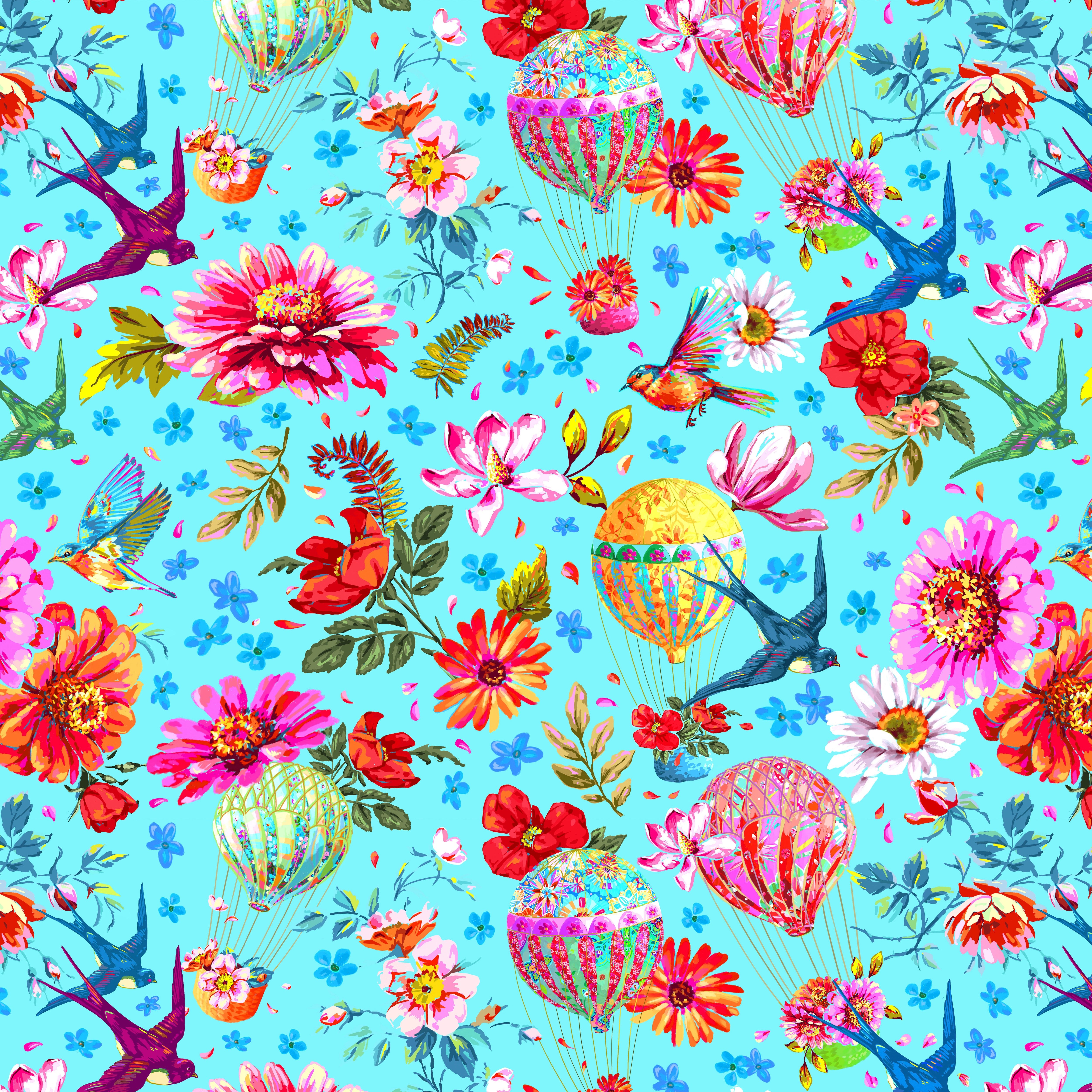 Festival | Memory - Blue by Odile Bailloeul for FreeSpirit | PWOB113.B