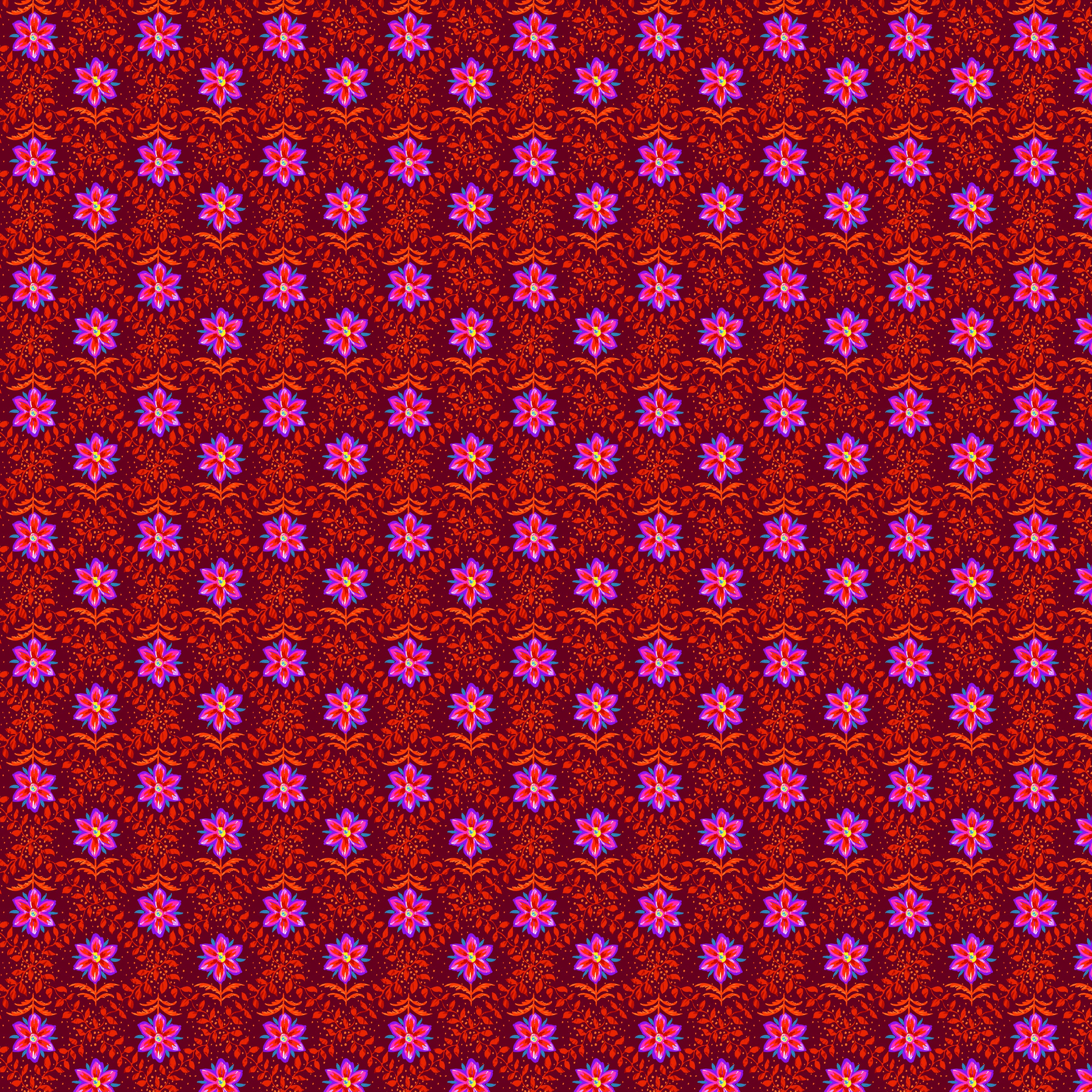 Festival | Diamonds - Red by Odile Bailloeul for FreeSpirit | PWOB122.RED