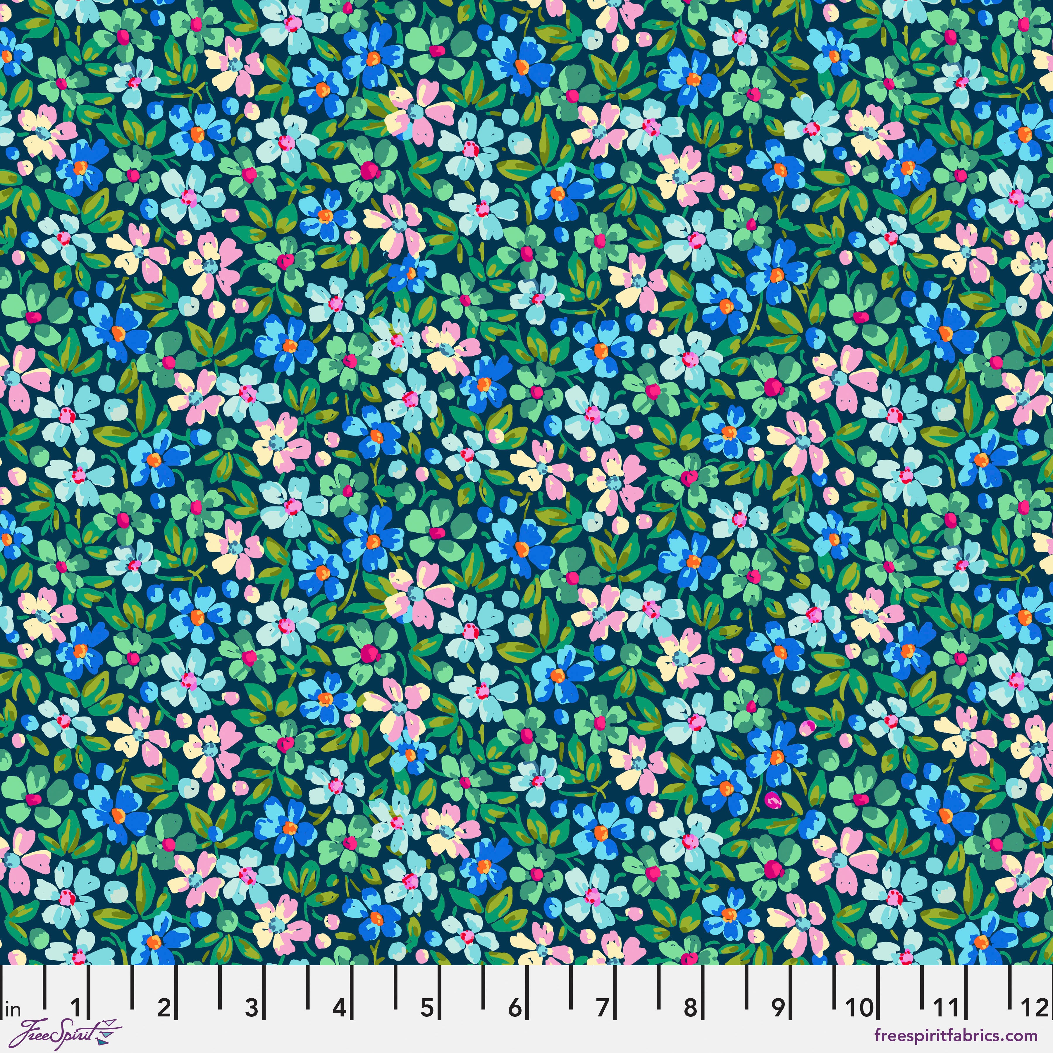 Festival | Myosotis - Blue by Odile Bailloeul for FreeSpirit | PWOB123.BLUE