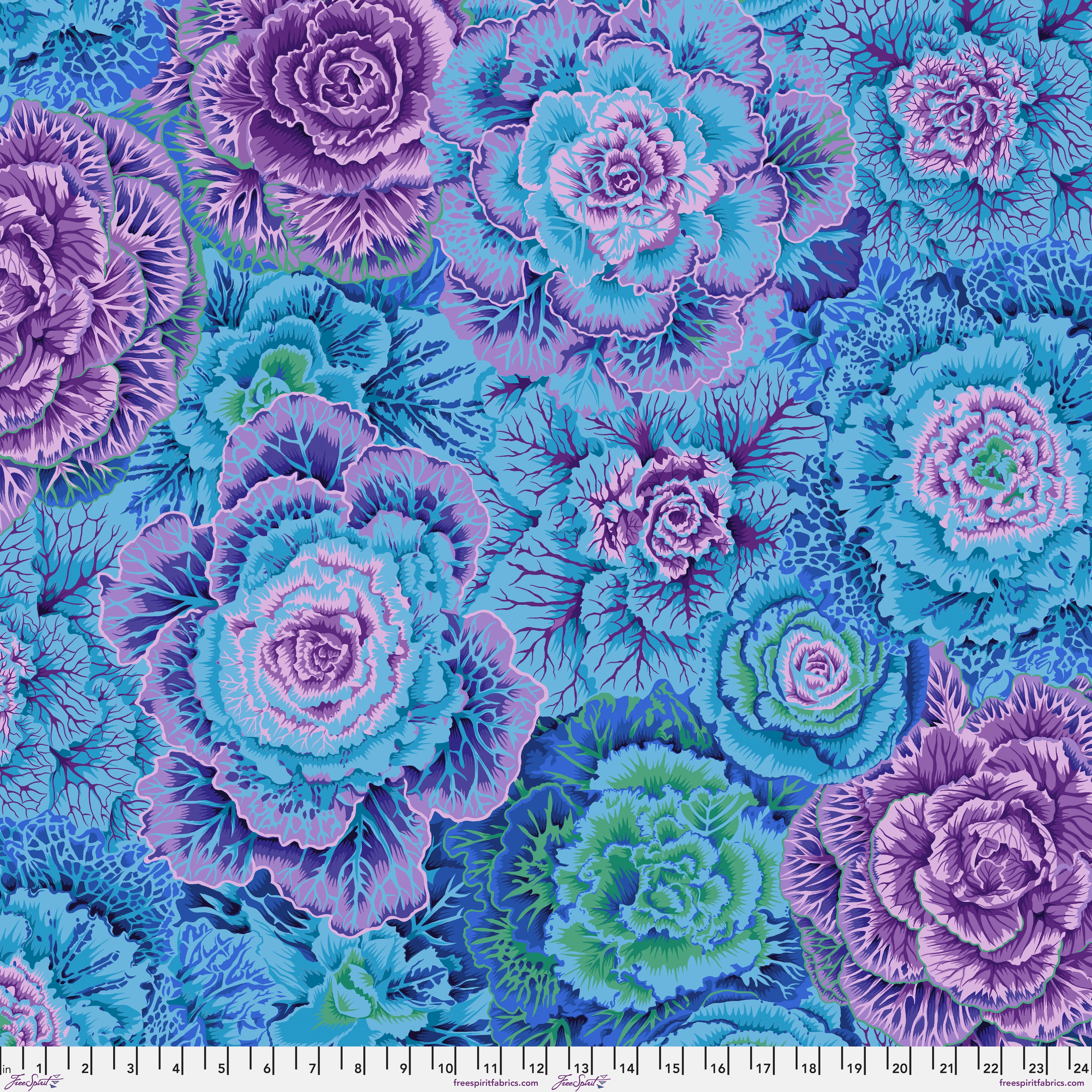 Classics | Brassica - Blue by Kaffe Fassett Collective for Free Spirit | PWPJ051.BLUEX