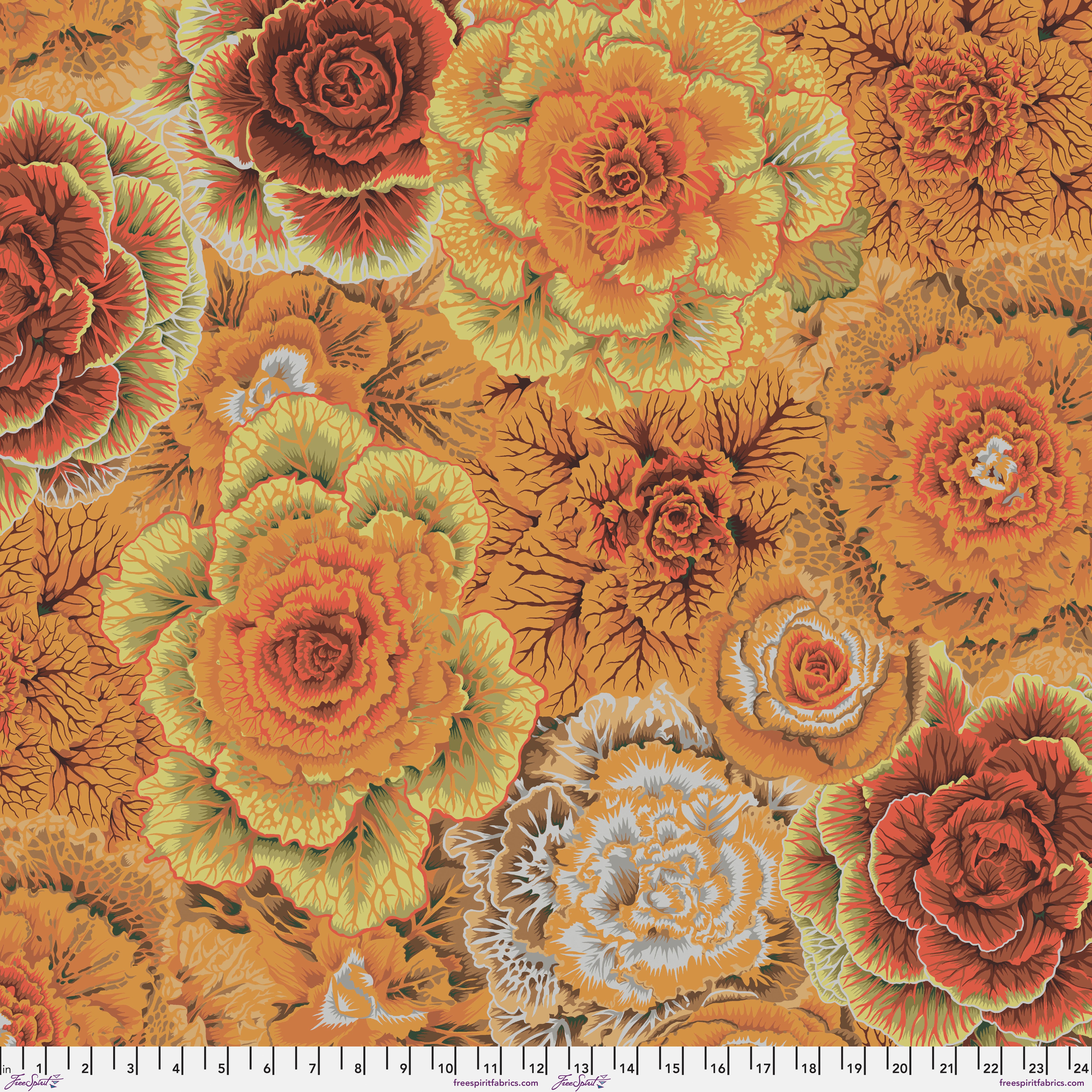 Classics | Brassica - Brown by Kaffe Fassett Collective for Free Spirit | PWPJ051.BROWN