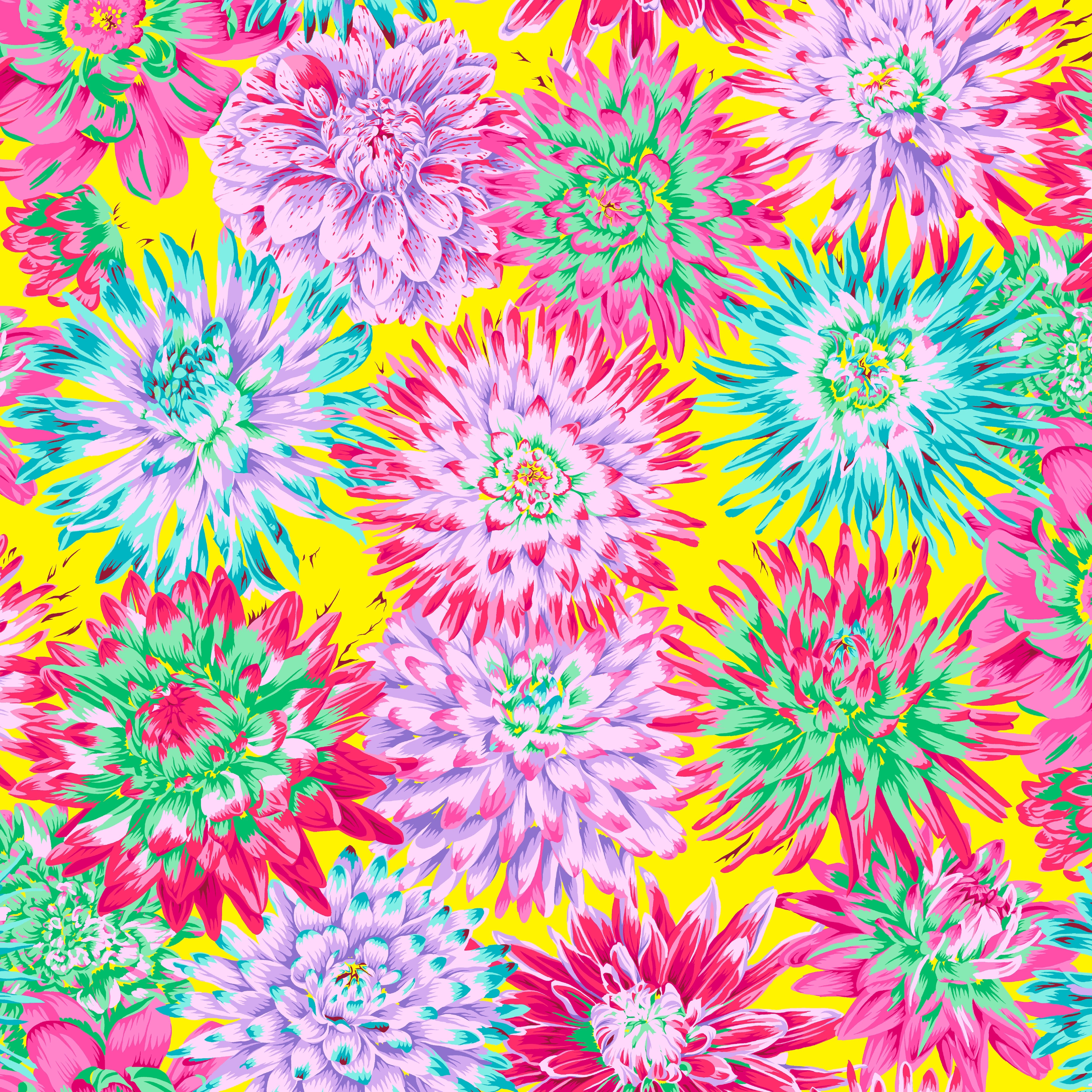 February 2026 | Cactus Dahlia - Spring by Kaffe Fassett Collective for FreeSpirit | PWPJ054.SPRING