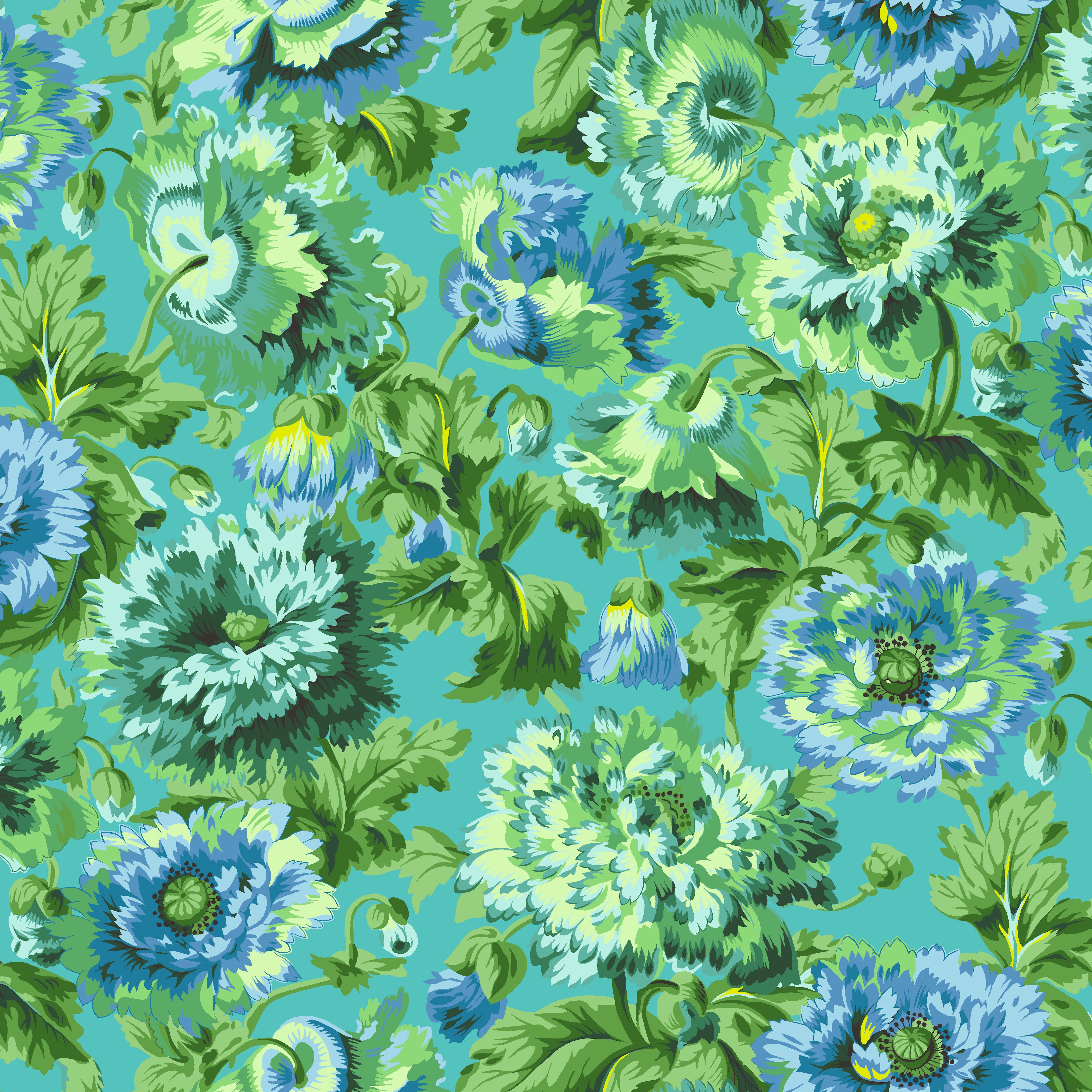 August 2025 | Rosemary - Green by Kaffe Fassett Collective for FreeSpirit | PWPJ134.GREEN