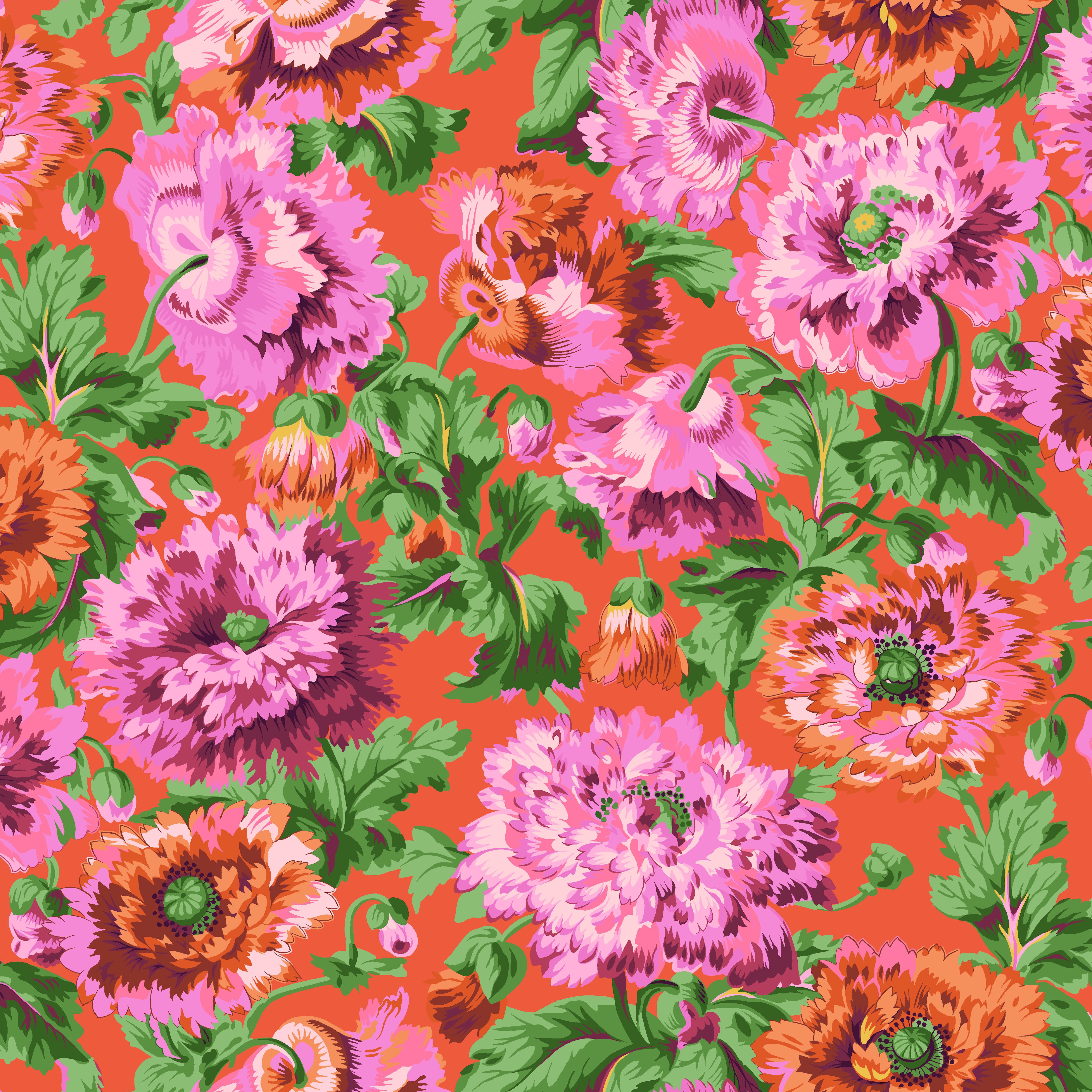 August 2025 | Rosemary - Red by Kaffe Fassett Collective for FreeSpirit | PWPJ134.RED