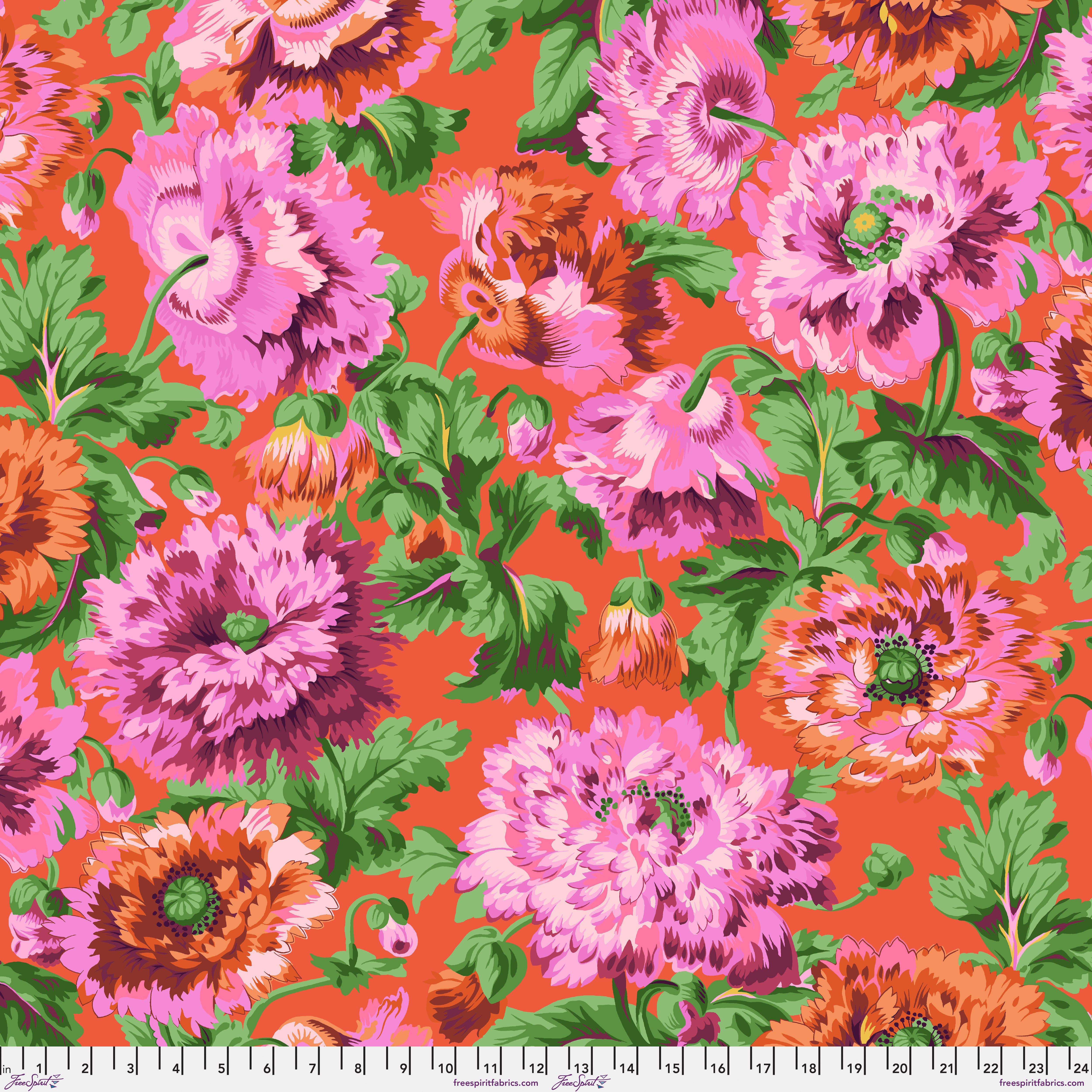 August 2025 | Rosemary - Red by Kaffe Fassett Collective for FreeSpirit | PWPJ134.RED