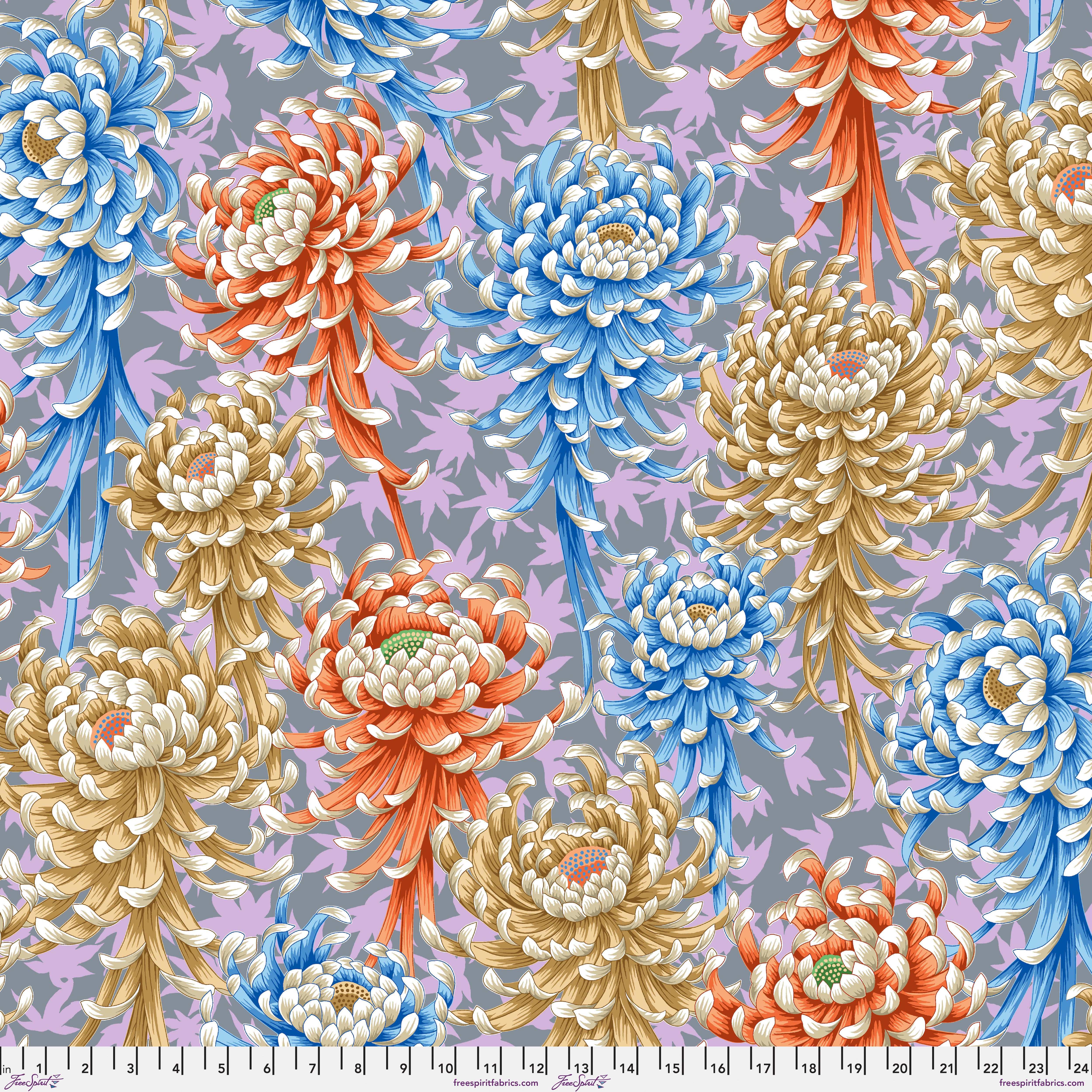 August 2025 | Spider Mums - Pastel by Kaffe Fassett Collective for FreeSpirit | PWPJ135.PASTEL