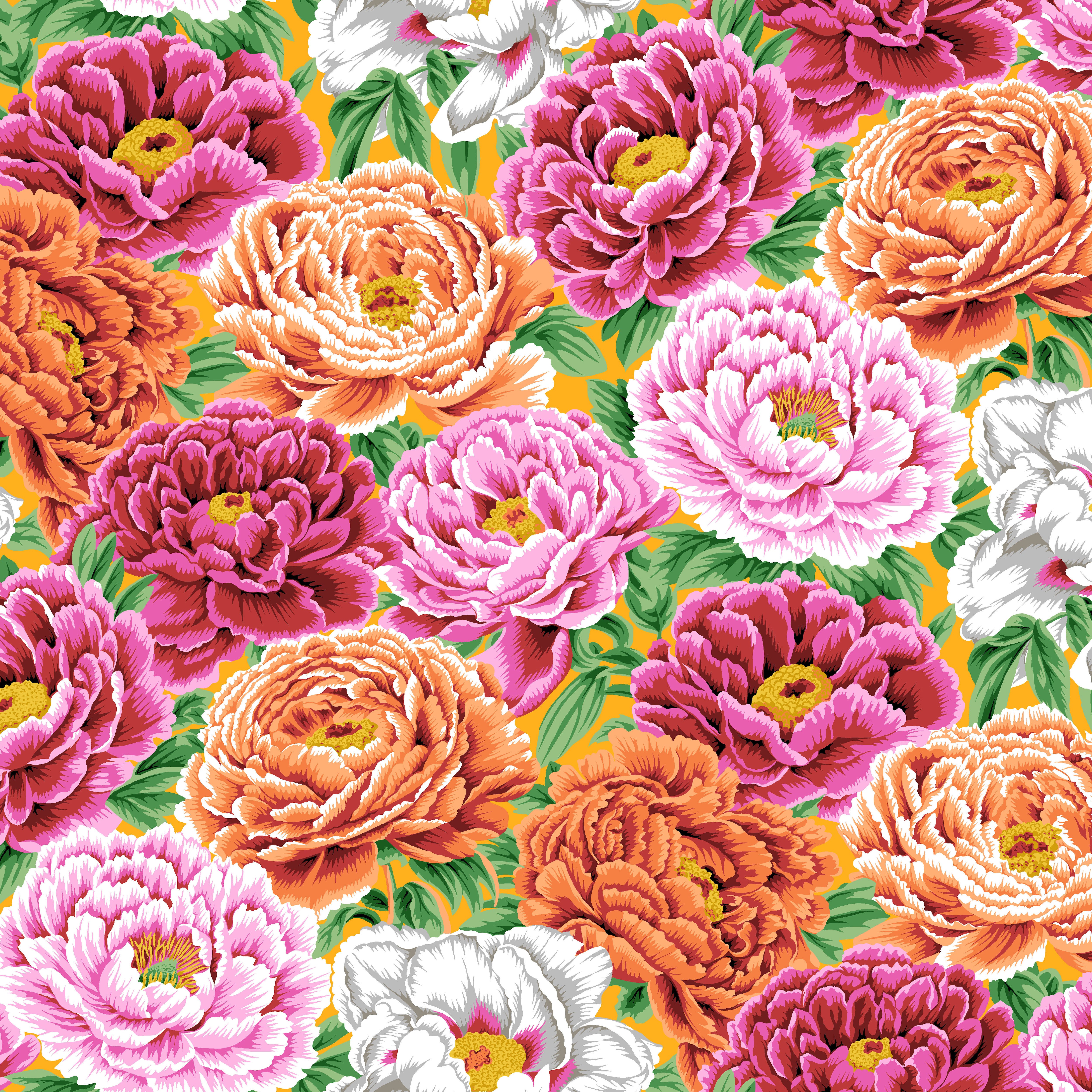 August 2025 | Tibetan Peony - Warm by Kaffe Fassett Collective for FreeSpirit | PWPJ136.WARM
