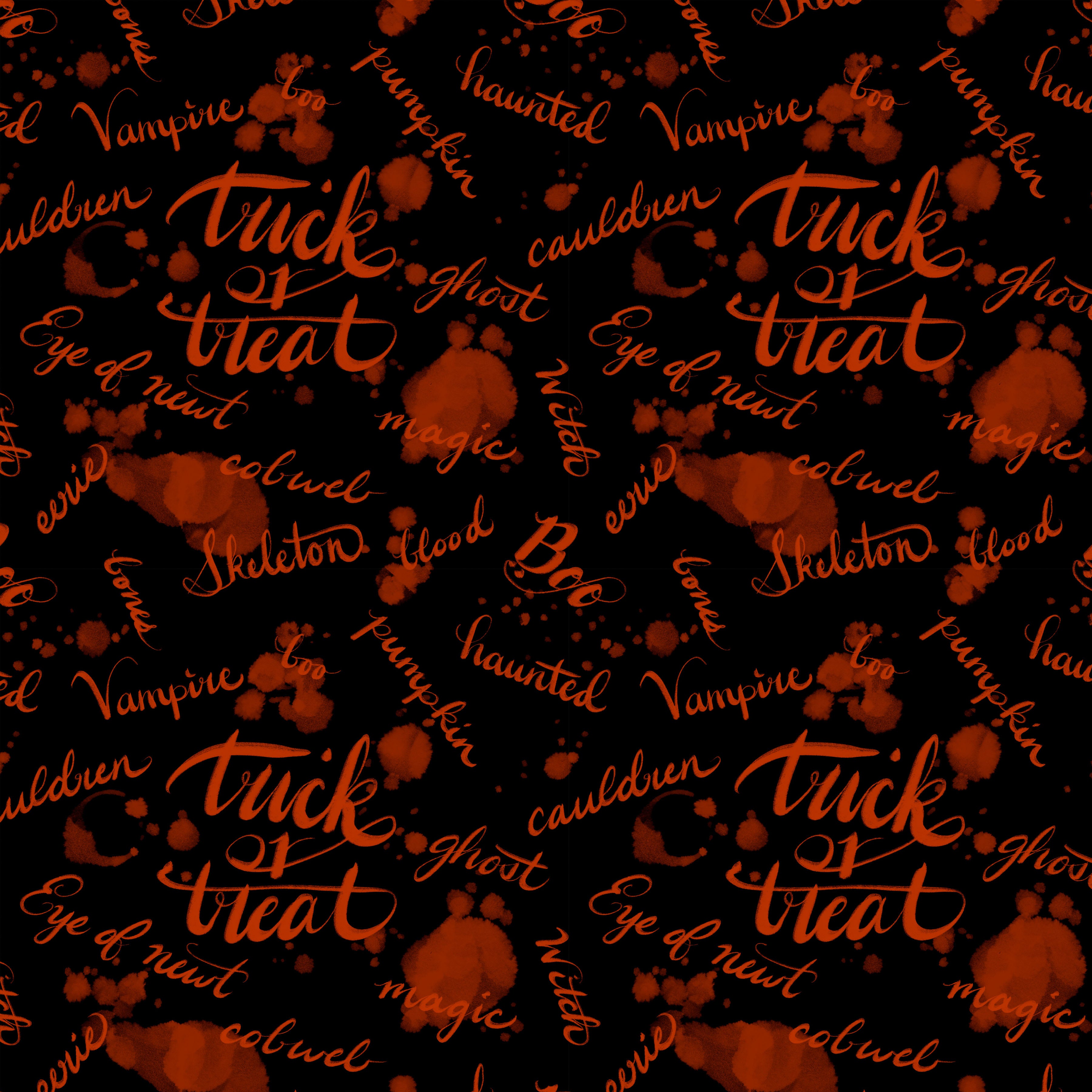 Costumes & Cobwebs | Ink Blot - Black by Rachel Hauer for FreeSpirit | PWRH124.BLACK