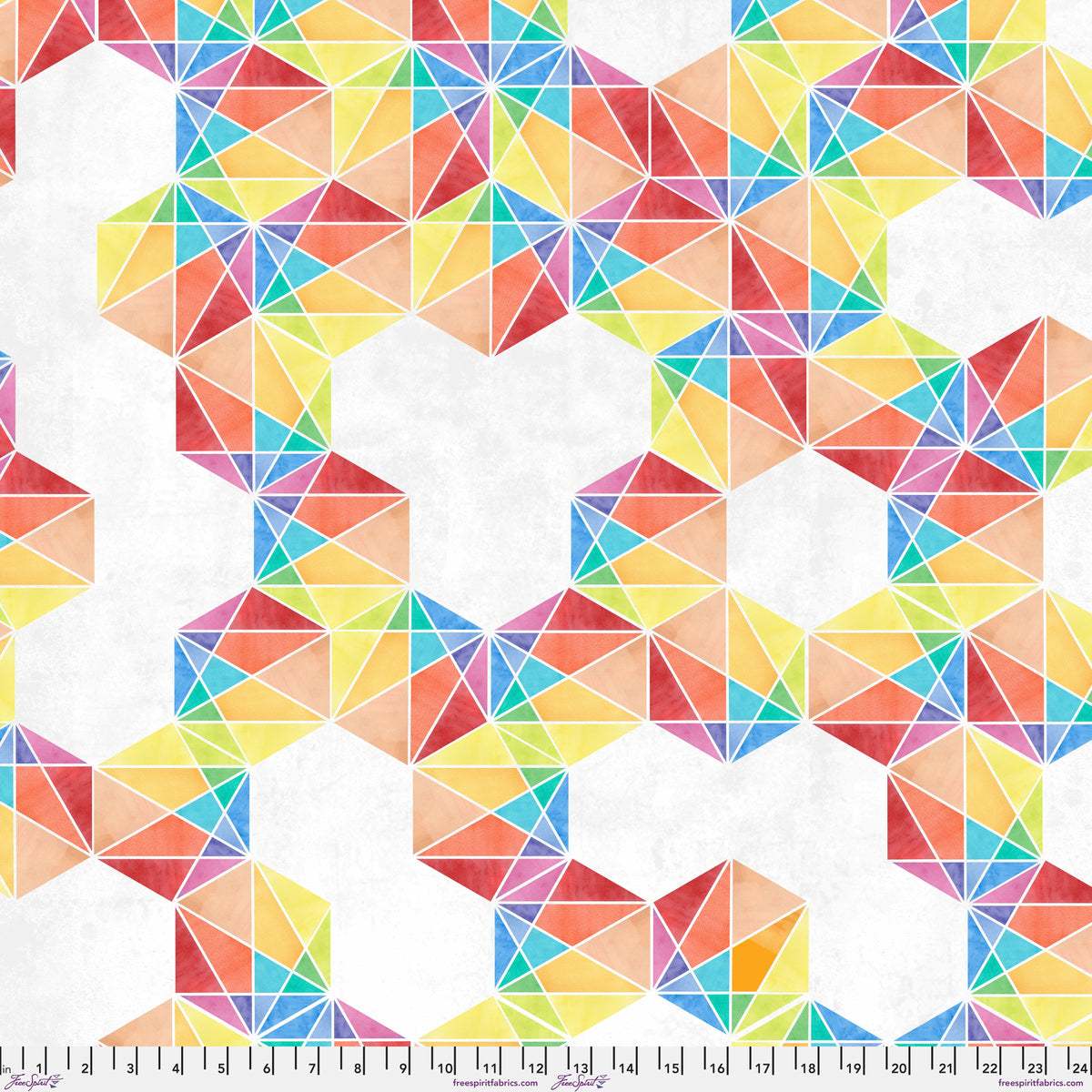 Hue | 108" Wide Backing Fabric - Prismatic Polychrome by Giucy Giuce for FreeSpirit | QBGG002.POLYCHROME