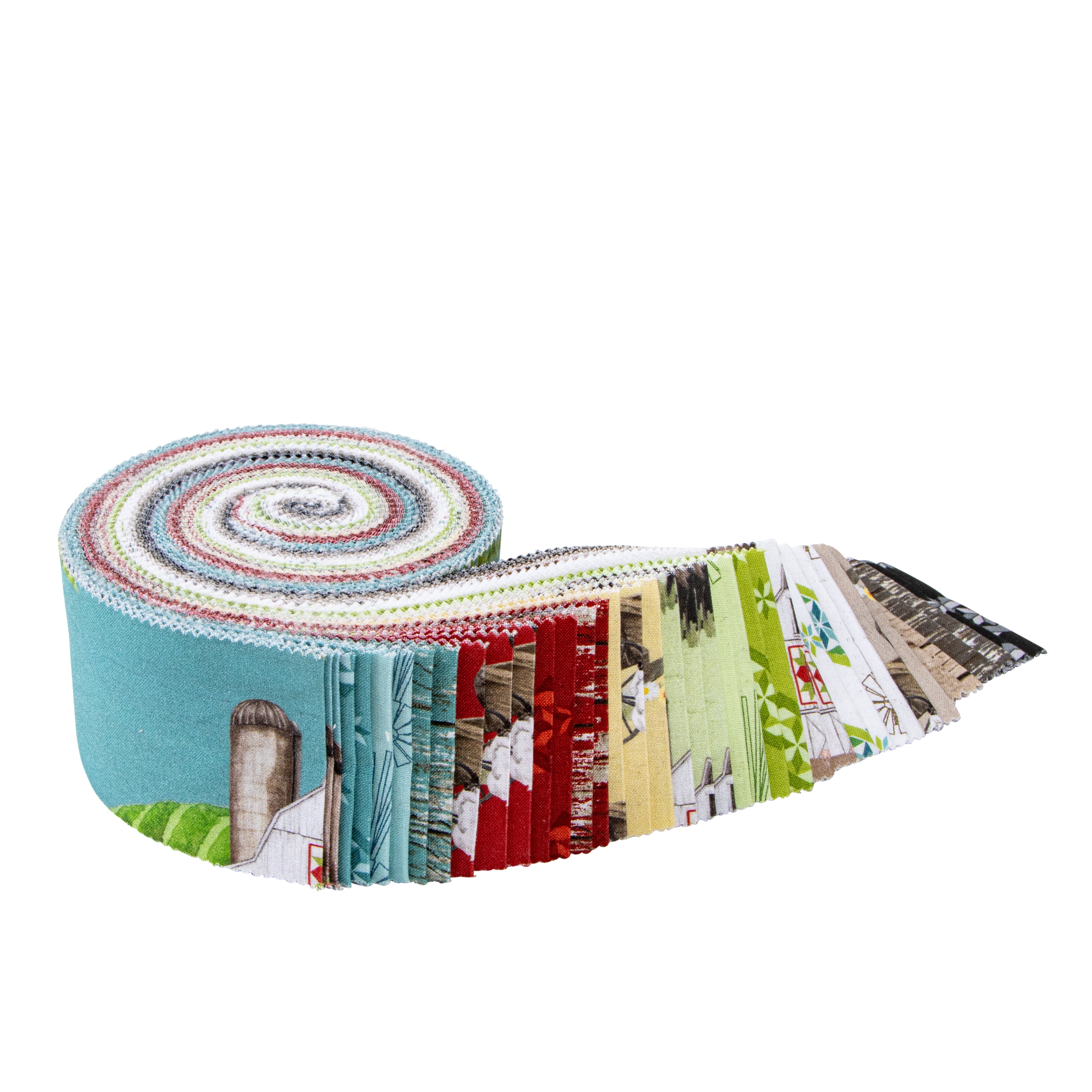 Spring Barn Quilts | 2.5" Strip Roll by Tara Reed for Riley Blake Designs | 40 pcs