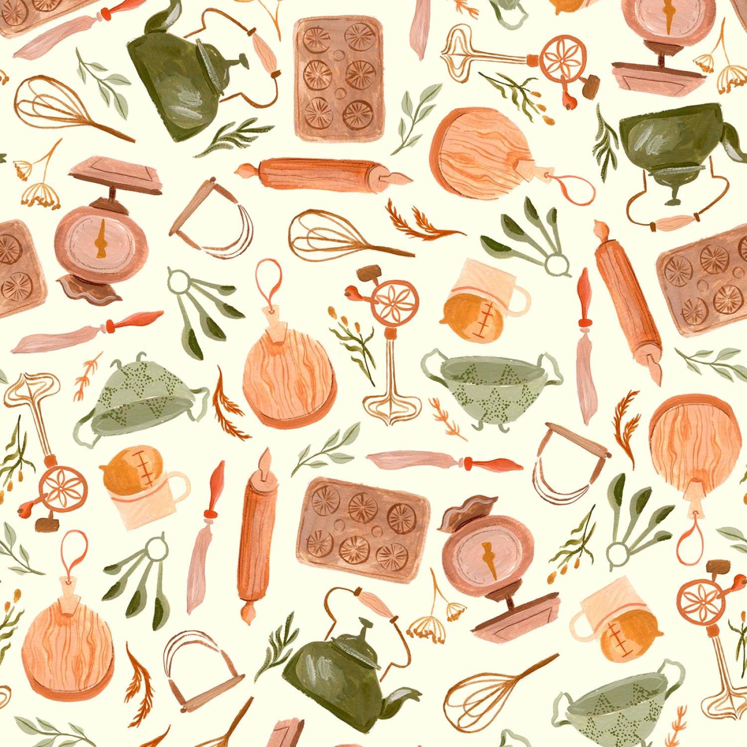 Bramble Bakery | Cream Baking Supplies by Rae Ritchie for Dear Stella | STELLA-DRR3707