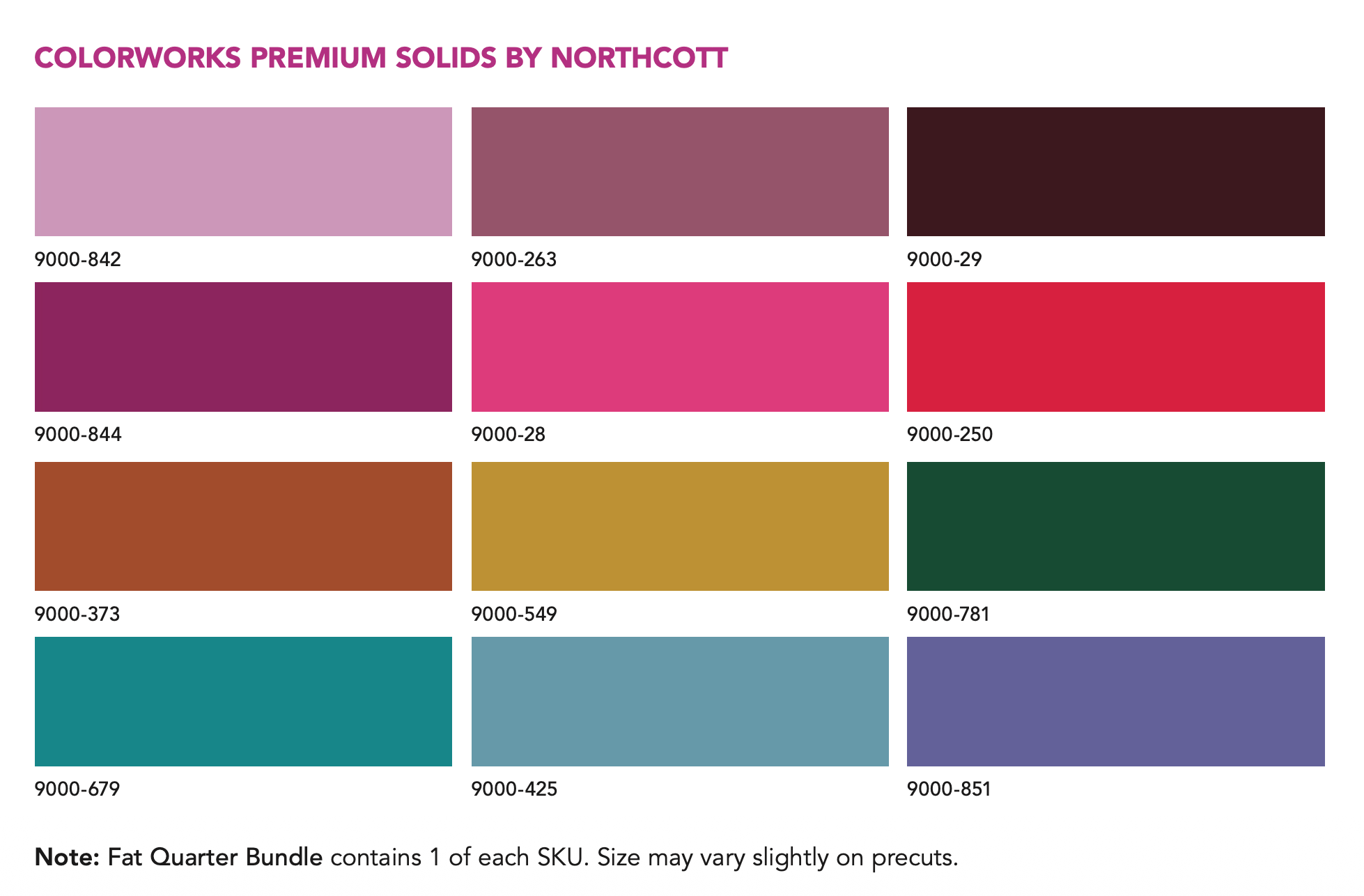 Happy Place Solids | Fat Quarter Bundle #2 by Anna Maria Textiles | 12 pcs