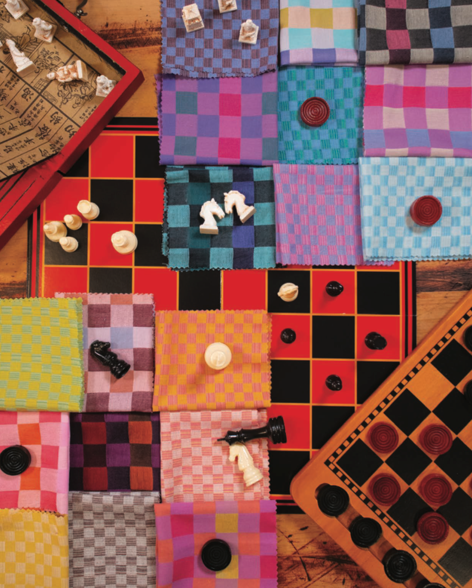 Check Mates | Gameboard - Spring by Anna Maria Textiles | WAMT109-72C | Yarn-Dyed Woven