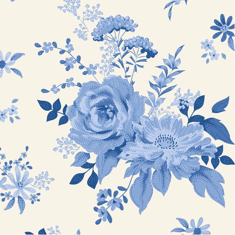 Something Blue | Wildgarden Blue by Tone Finnanger for Tilda | TIL100667