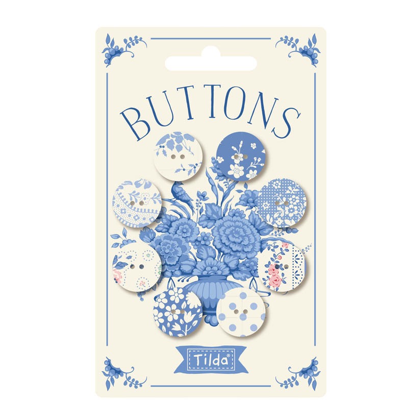 Something Blue | Button Pack - Light from Tilda Fabrics | 8pcs (20mm)