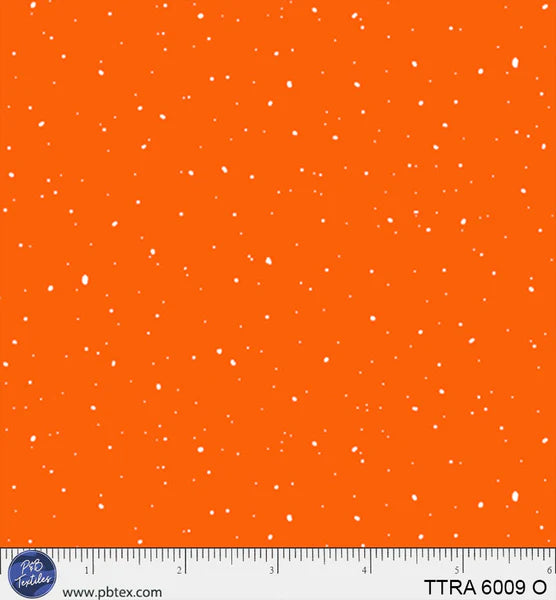 Timeless Trails | Snow Flurries - Orange by FootePrint Art for P&B Textiles | TTRA6009-O