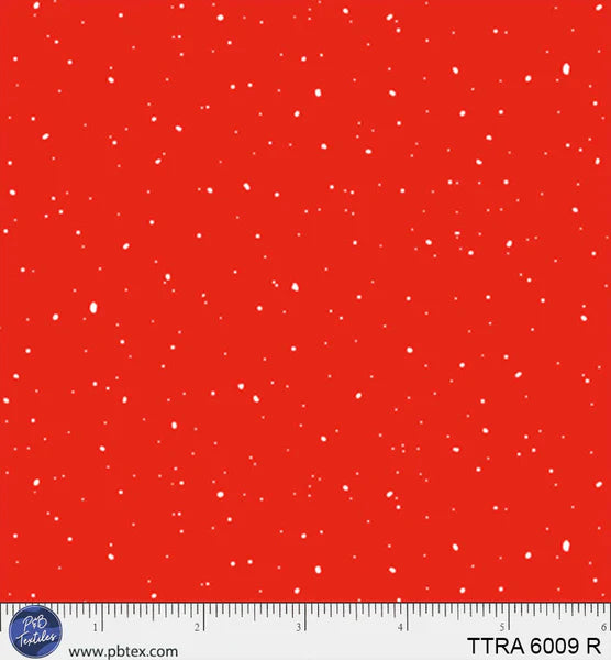 Timeless Trails | Snow Flurries - Red by FootePrint Art for P&B Textiles | TTRA6009-R