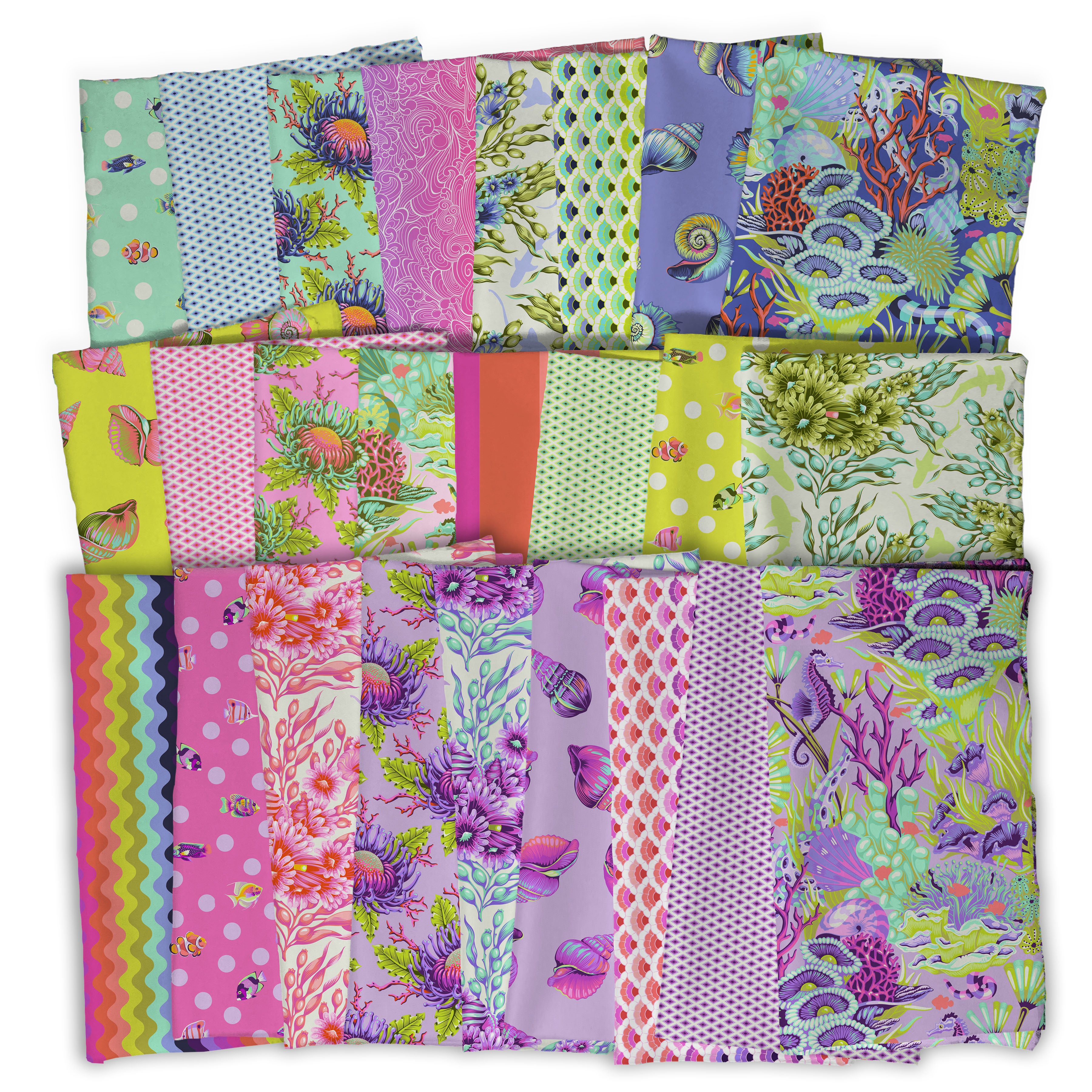 Floral Reef | Aquatic Lace - Ultraviolet by Tula Pink for FreeSpirit | PWTP269.ULTRAVIOLET