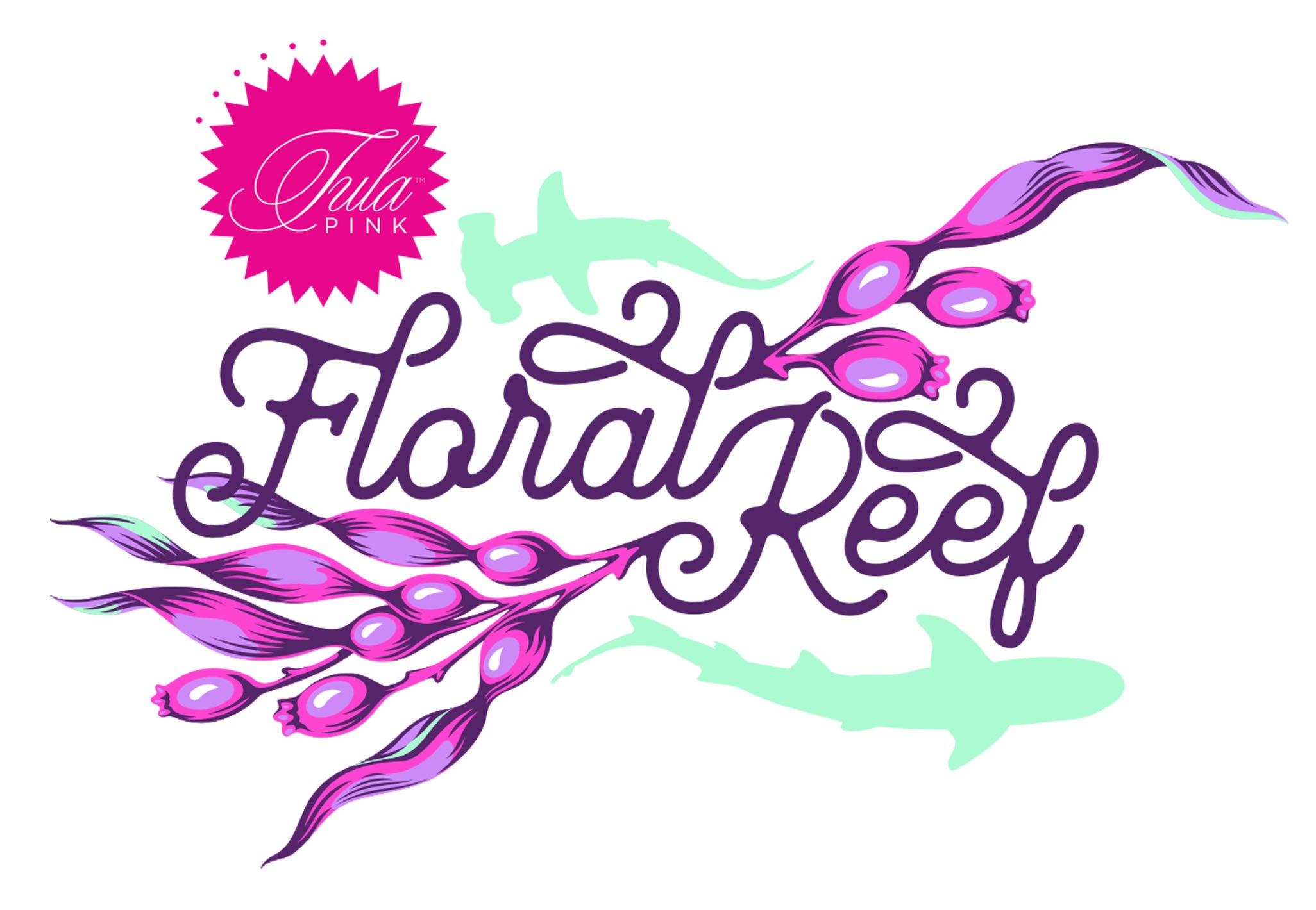 Floral Reef | Aquatic Lace - Ultraviolet by Tula Pink for FreeSpirit | PWTP269.ULTRAVIOLET