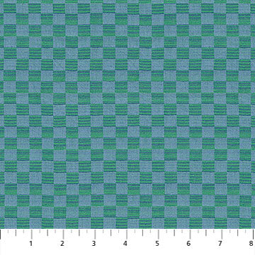 Check Mates | Gameboard - Sea by Anna Maria Textiles | WAMT109-86C | Yarn-Dyed Woven
