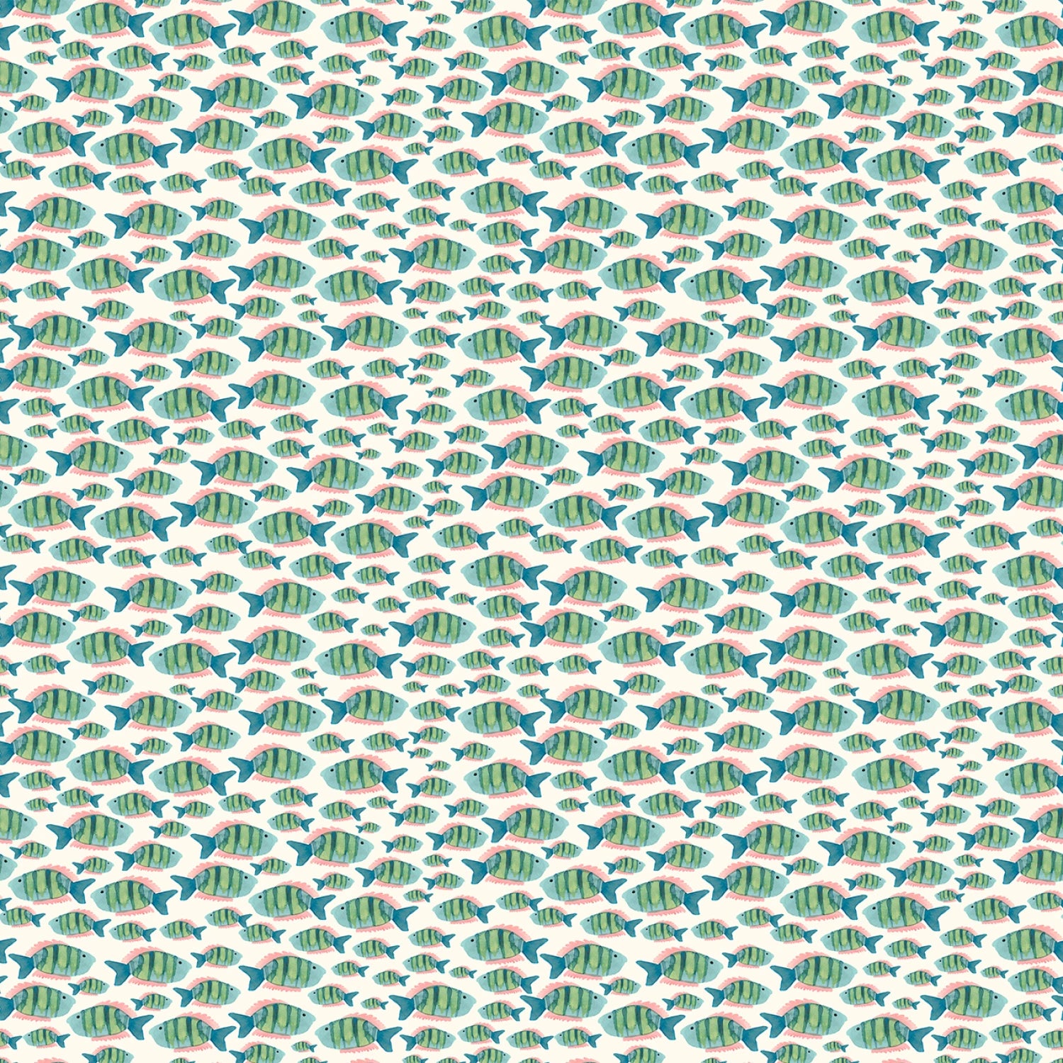 Under the Sea | Shoal of Fishes - Reef by Wee Blue Bell for Lewis & Irene | WB053