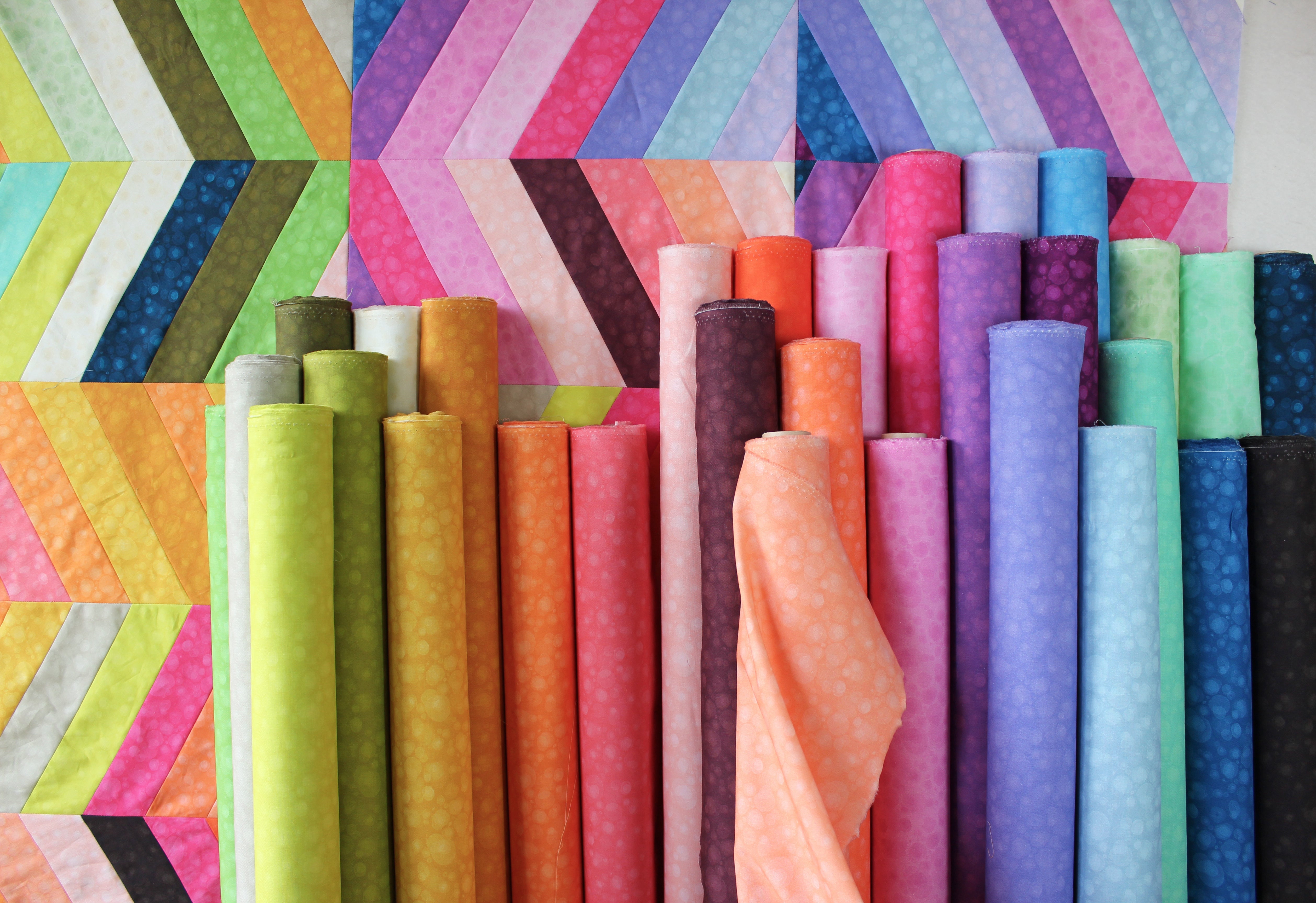 Watermark | Color Frolic Quilt Kit by Tamara Kate for Windham | 72" x 80"