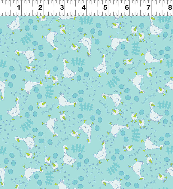 Little Boy Blue | Wild Goose Chase - Aqua by Meags & Me for Clothworks | Y4641-33