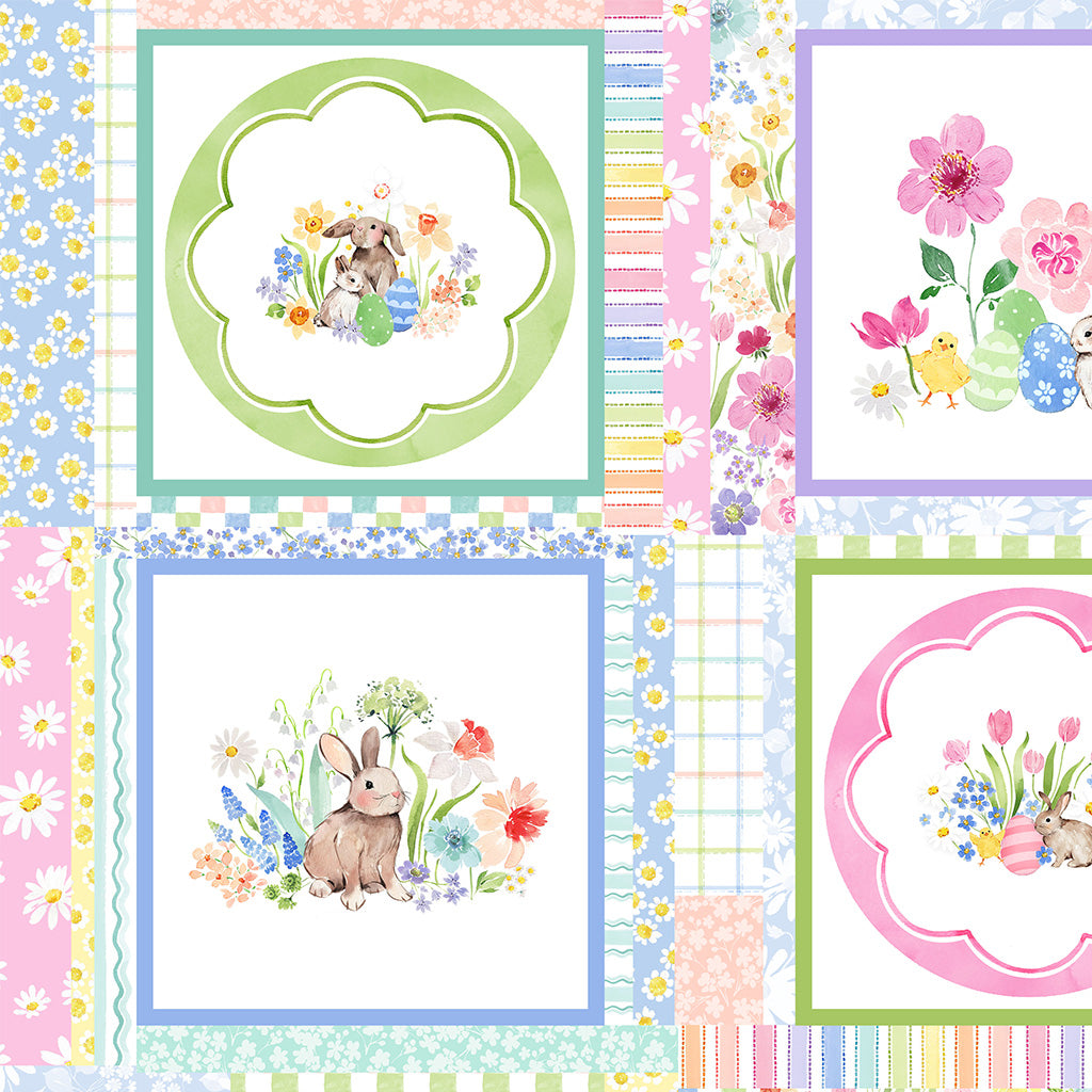 Spring Cheer | Multi Color Blocks by Heatherlee Chan for Clothworks | Y4687-55
