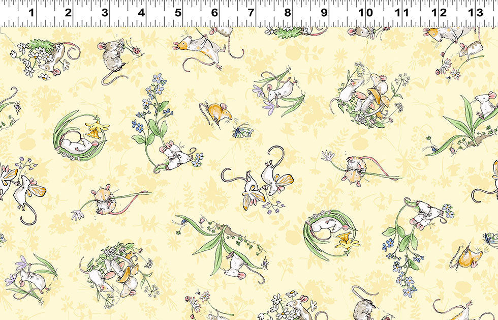 Mouseplay | Tossed Scenes - Butter by Anita Jeram by Clothworks | Y4749-59