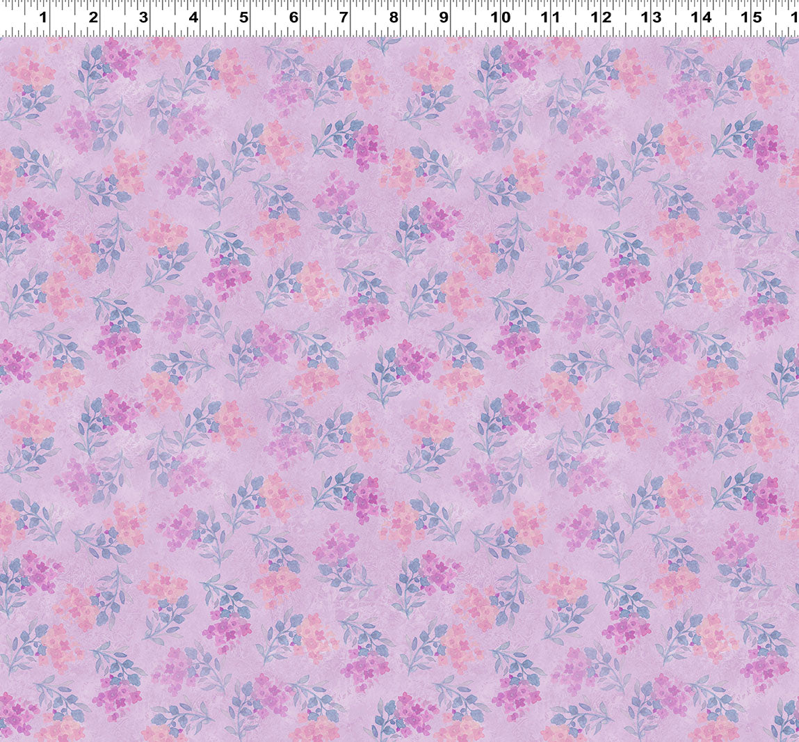 Fleur de Rose | Flower Stamps - Light Purple by Sue Zipkin for Clothworks | Y4763-26