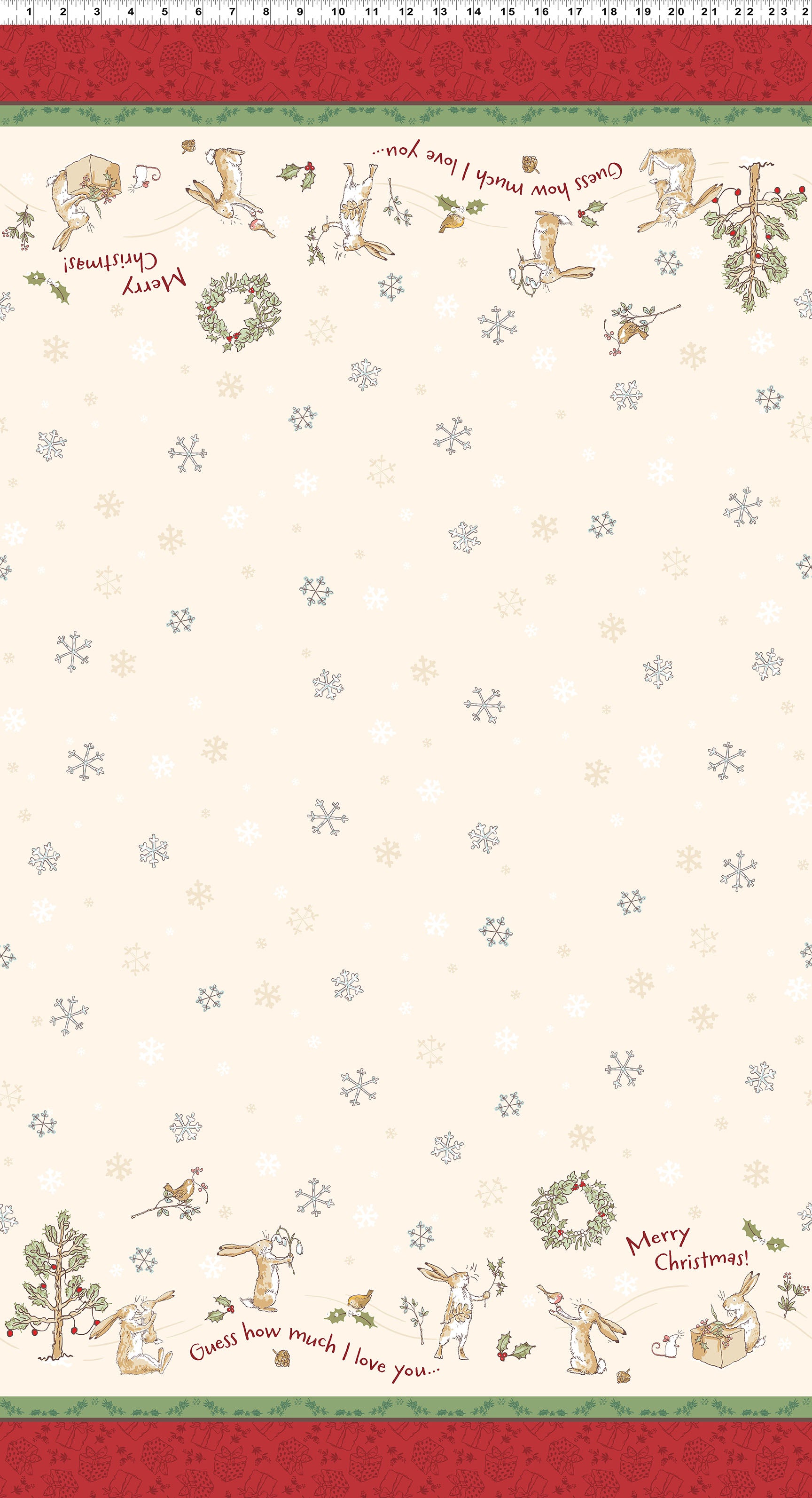 Guess How Much I Love You 2026 | Double Border Cream by Anita Jeram for Clothworks | Y4818-57