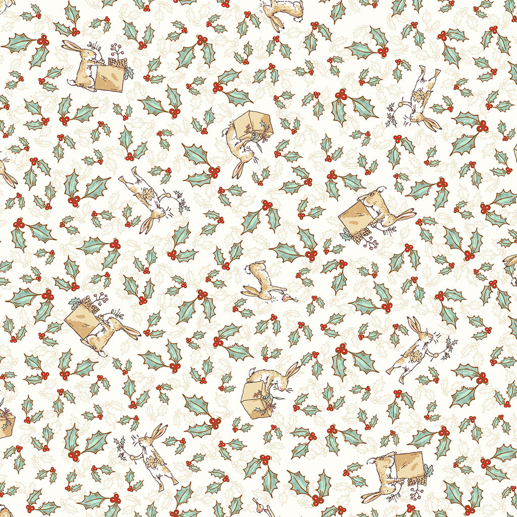 Guess How Much I Love You 2026 | Tossed Bunnies Light Cream by Anita Jeram for Clothworks | Y4820-2
