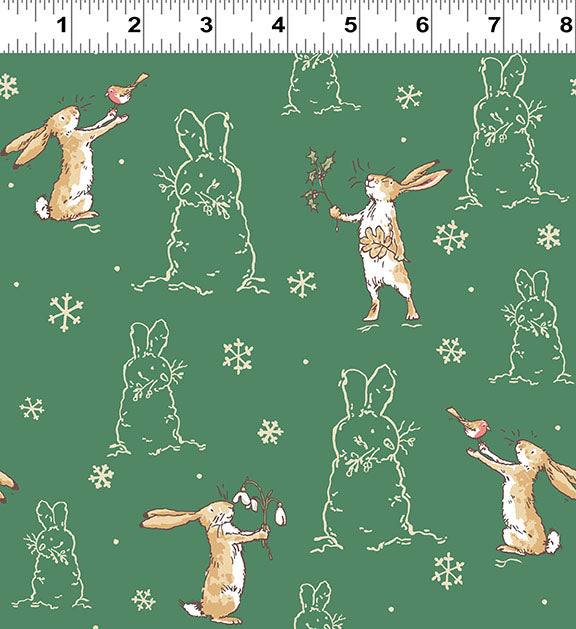 Guess How Much I Love You 2026 | FLANNEL Bunnies Forest by Anita Jeram for Clothworks | Y823-113 | 100% Cotton Flannel