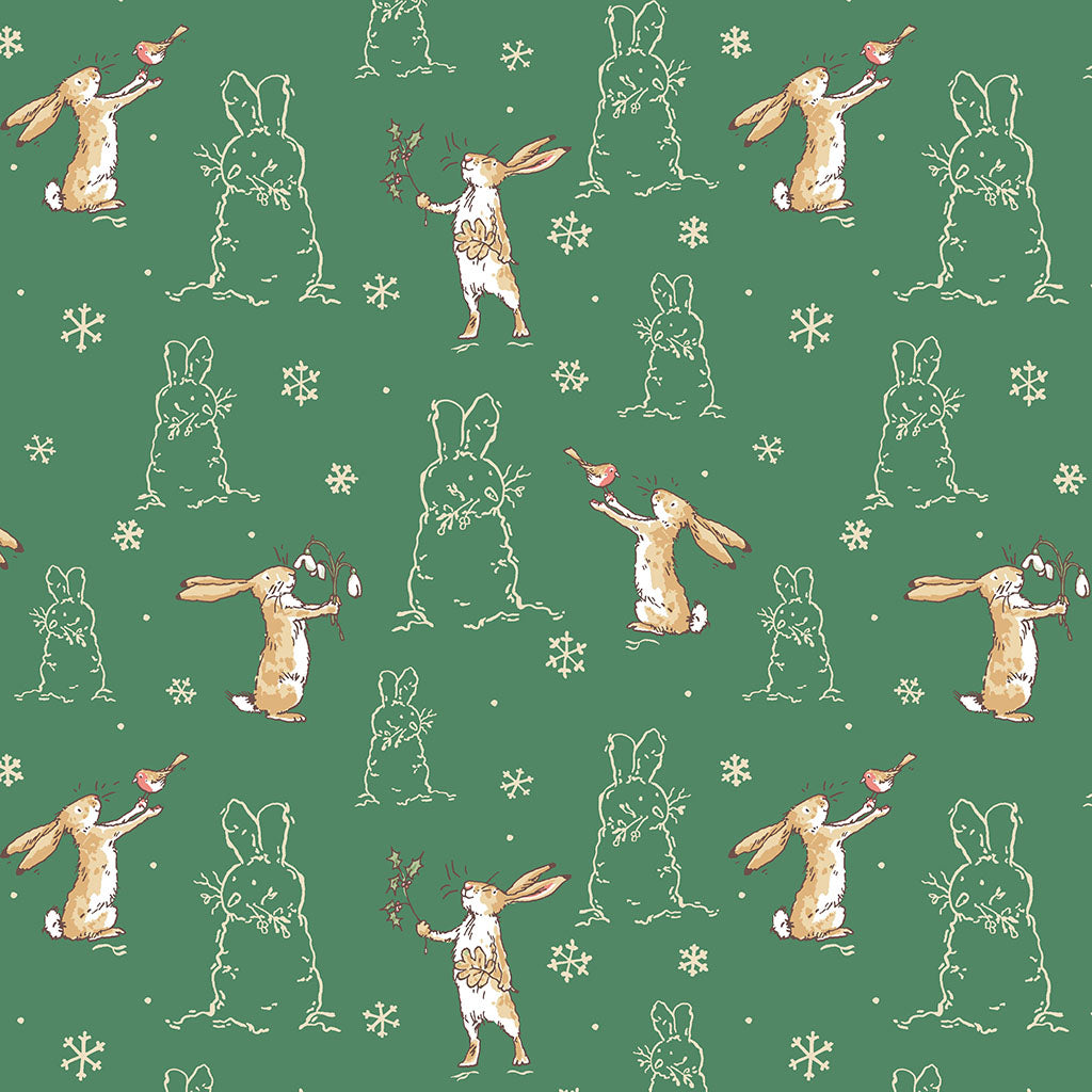 Guess How Much I Love You 2026 | FLANNEL Bunnies Forest by Anita Jeram for Clothworks | Y823-113 | 100% Cotton Flannel