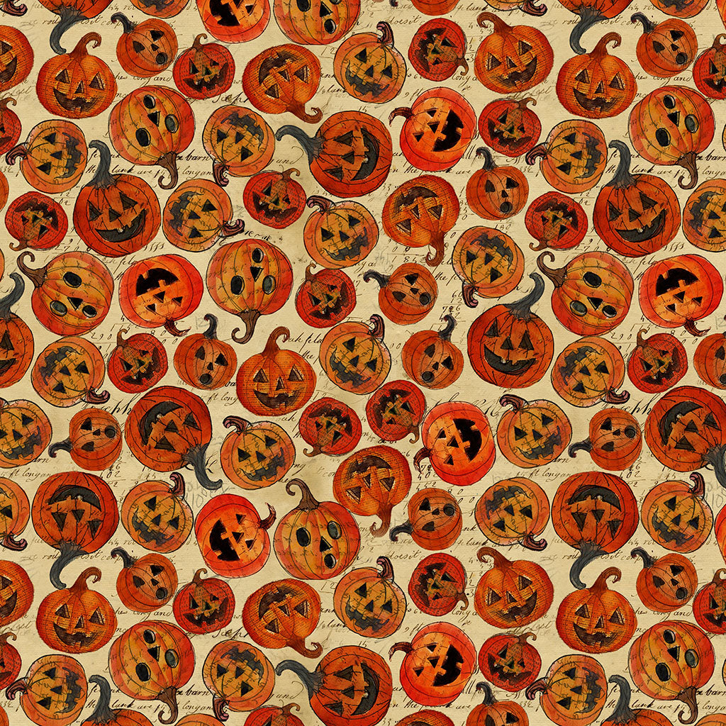 Emerald Hollow | Pumpkins Light Butter by Sue Zipkin for Clothworks | Y4828-58