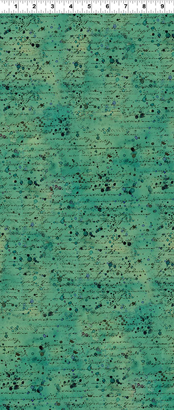 Emerald Hollow | Splatter Emerald by Sue Zipkin for Clothworks | Y4837-107