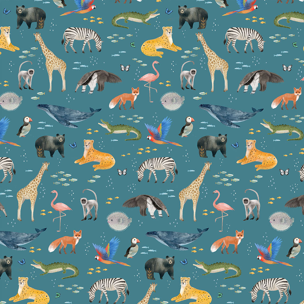 Our World | Animals - Dark Sky by Kendra Binney for Clothworks | Y4933-99