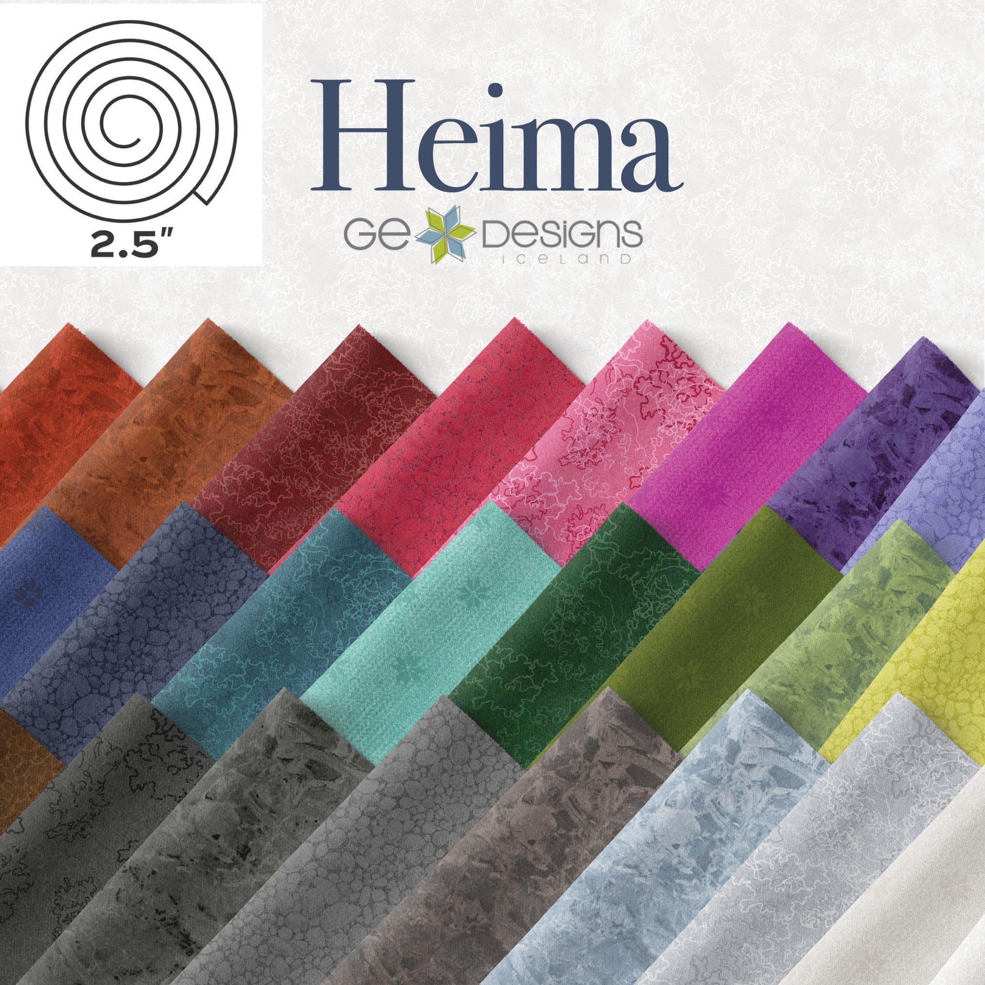 Heima | 2.5" Strip Roll by Gudrun Erla for Andover Fabrics | 40 pcs