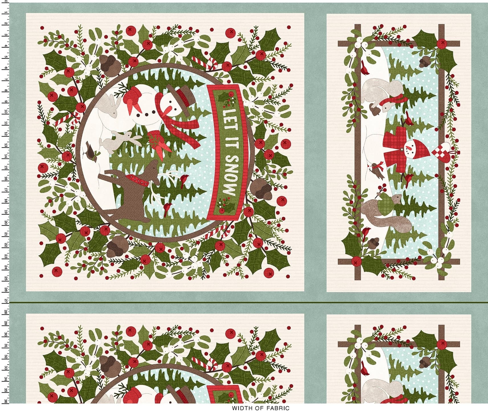 Snowtop Mountain Flannel | 27" Panel - Cream by Bonnie Sullivan for Maywood Studio | MASF11160-E | 100% Cotton Flannel