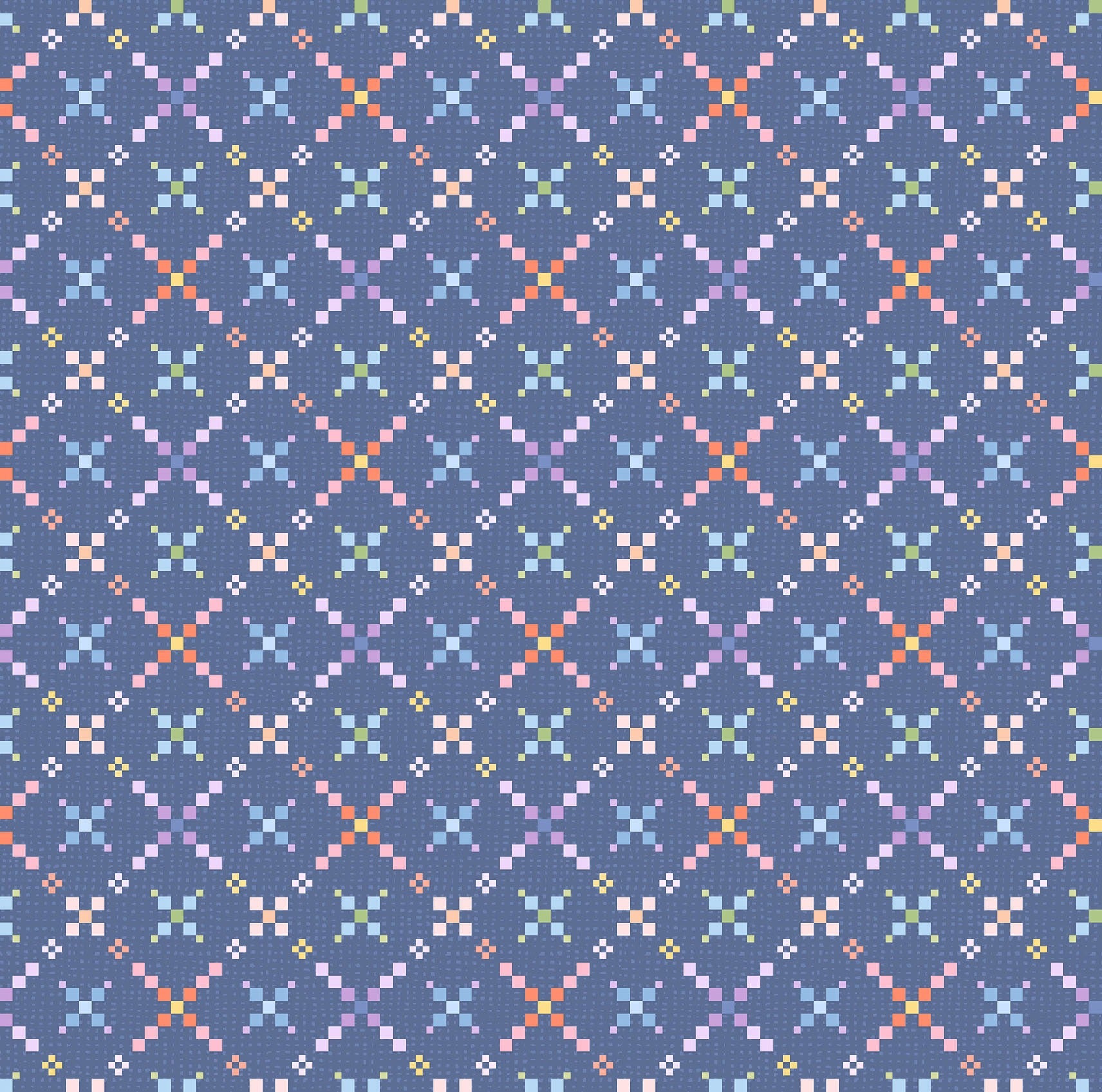 Gathering Sun | Quilt Diamond Blue/Multi by Maywood Studio | MAS11195-BZ