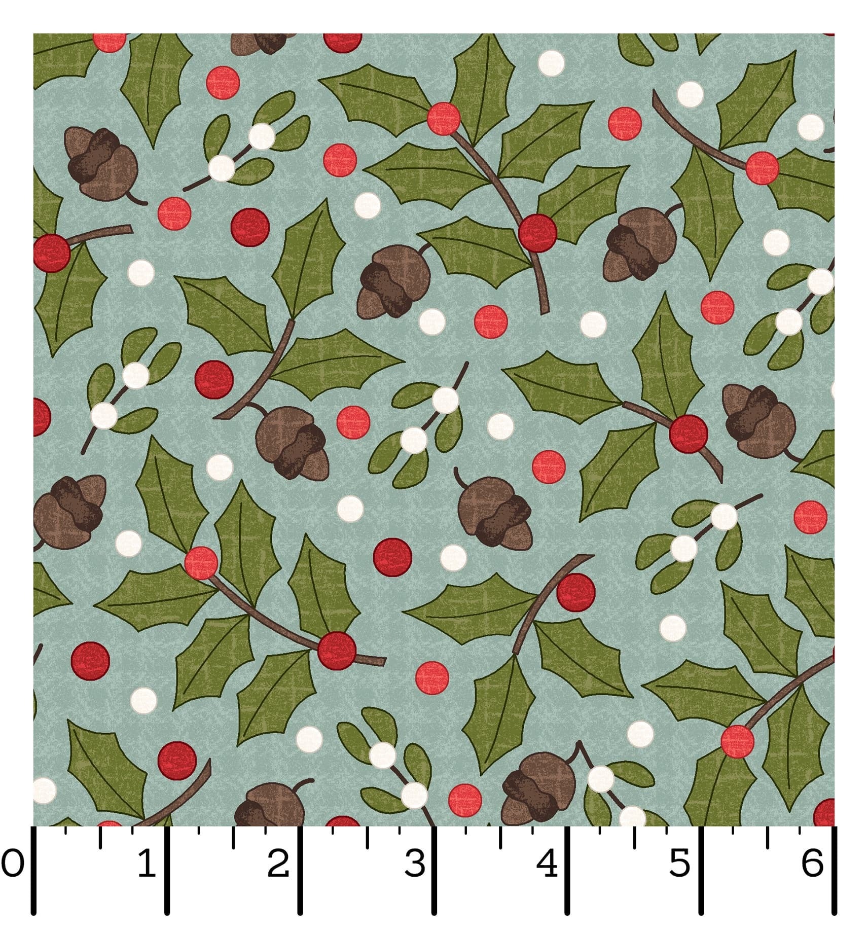 Snowtop Mountain Flannel | Greenery - Aqua by Bonnie Sullivan for Maywood Studio | MASF11163-Q | 100% Cotton Flannel