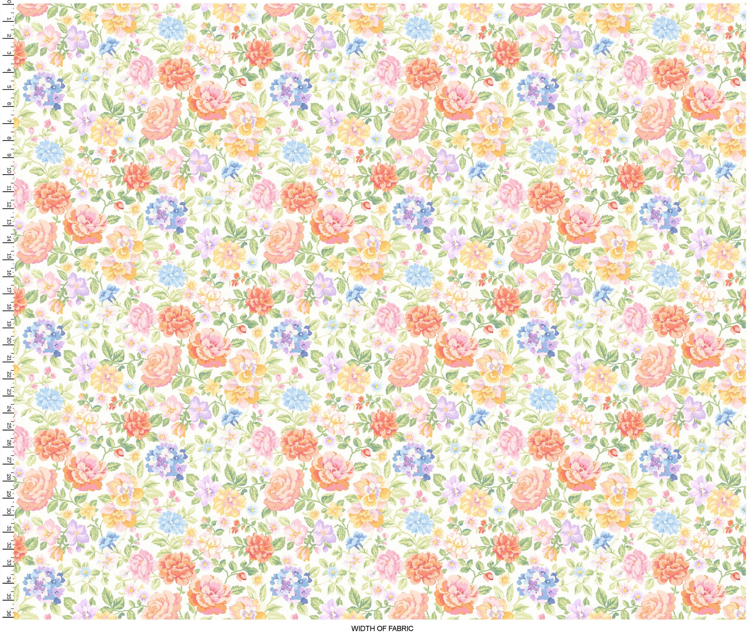 Gathering Sun | Floral White Multi by Maywood Studio | MAS11190-WZ