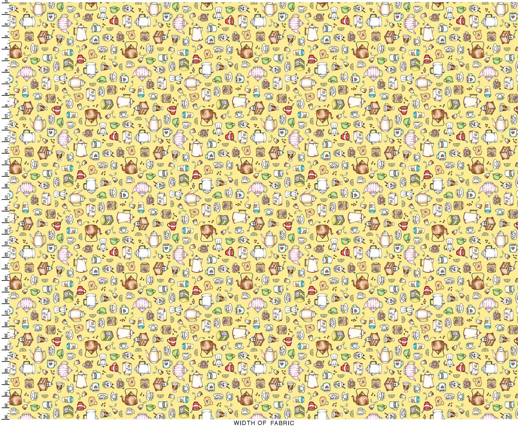 Dessert First | Coffee & Tea Making - Creamy Yellow by Kris Lammers for Maywood Studio | MAS11222-S