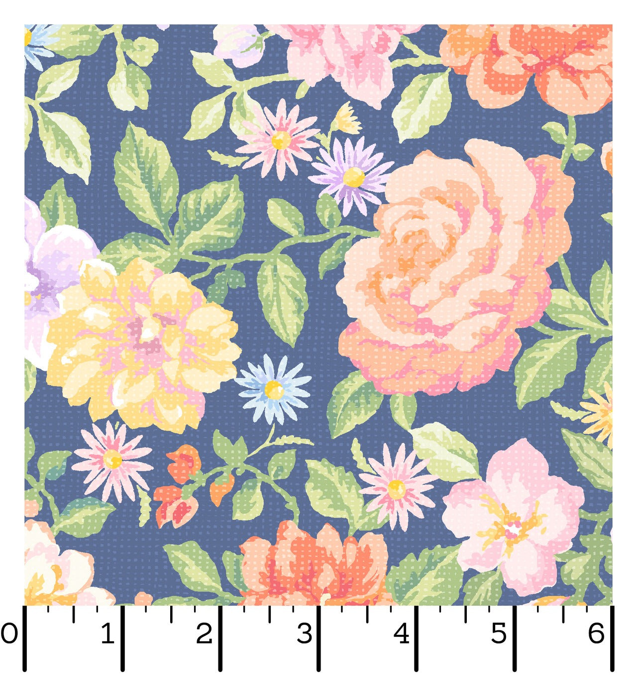 Gathering Sun | Floral Blue Multi by Maywood Studio | MAS11190-BZ