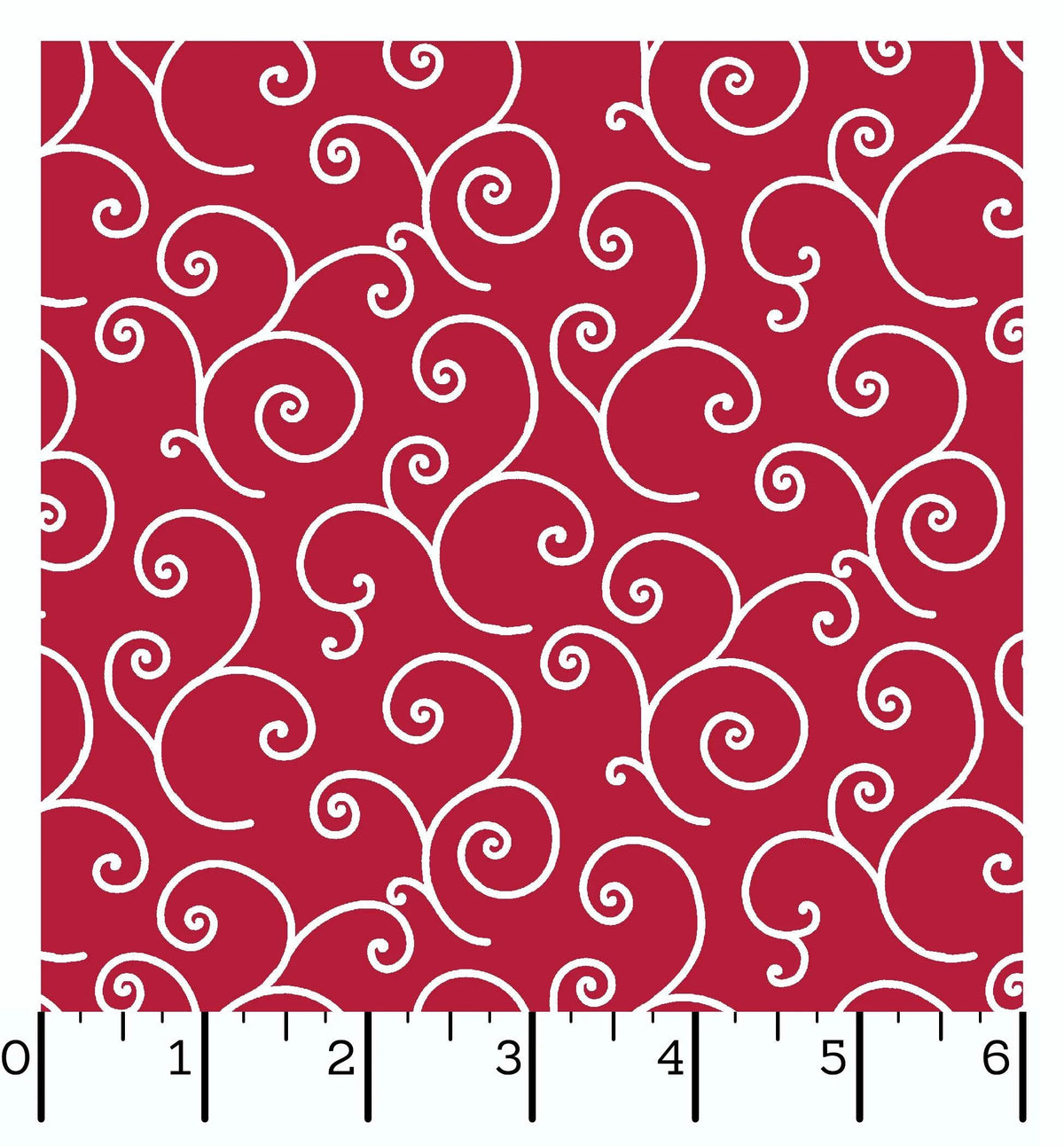 Kimberbell Basics | Red Scroll by Maywood Studio | MAS8243-R