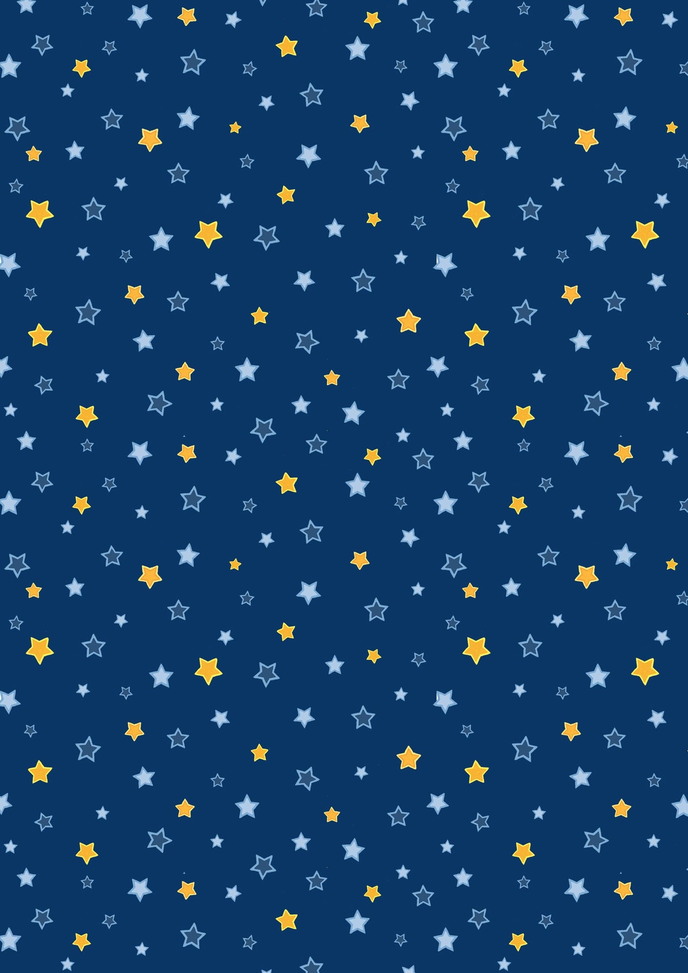 Tomten's Folklore Christmas | Blue and Yellow Stars by Eva Melhuish for Lewis & Irene | CE52